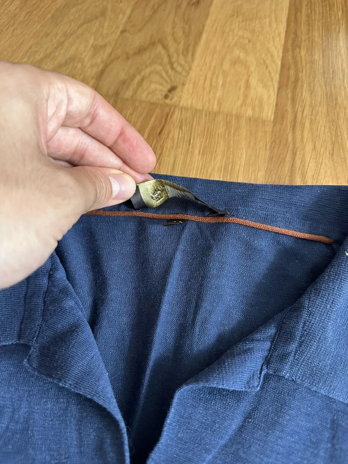 Loro Piana Polos Loro Piana Polo Buttonless Blue