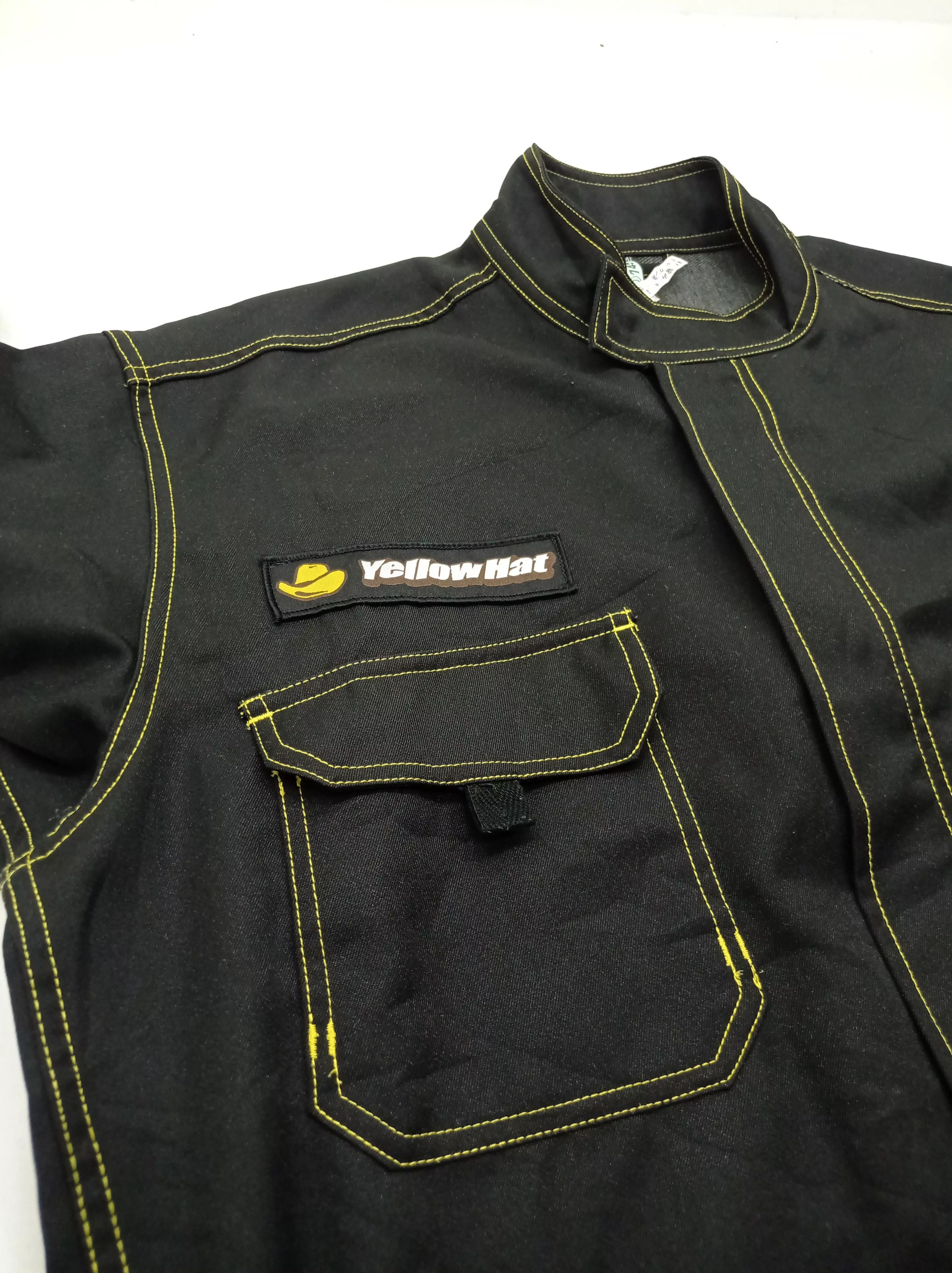 Other Overalls Jumpsuits Other Yellow Hat Coverall Black Workwear