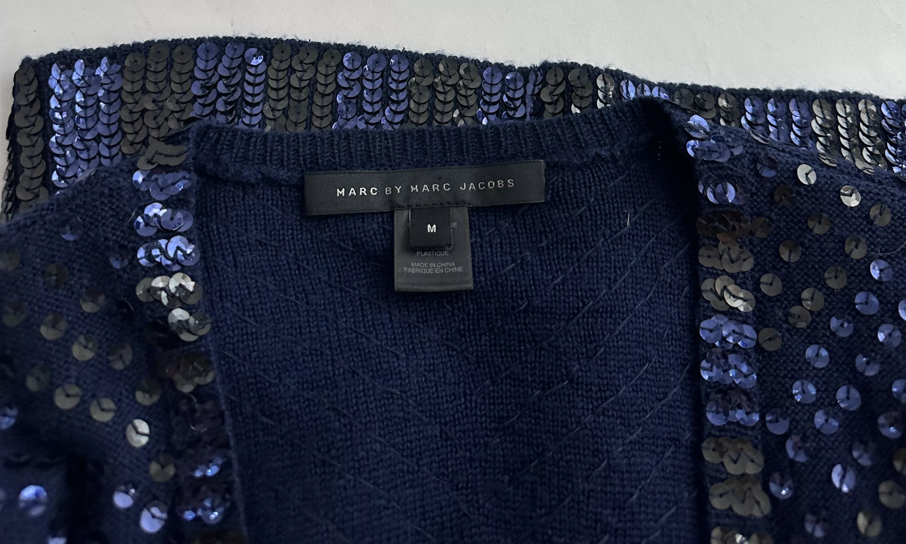 Marc by Marc Jacobs Sweaters Marc by Marc Jacobs Blue cardigan sequins