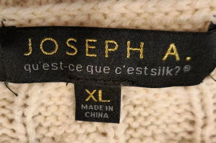 Designer Sweaters Designer JOSEPH A Cream Sweater Size XL White