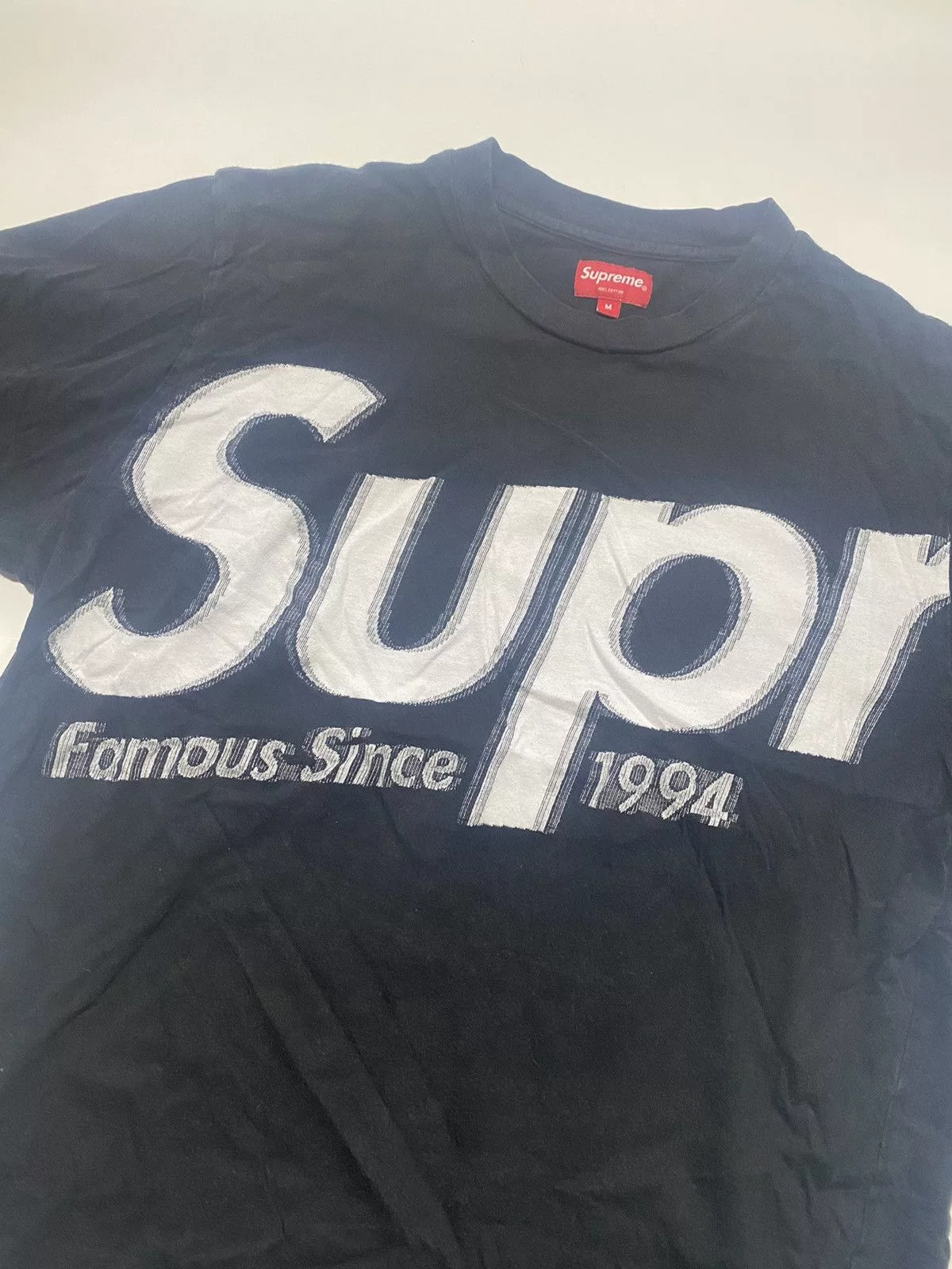 Supreme Short Sleeve T Shirts Supreme Intarsia Tee Black