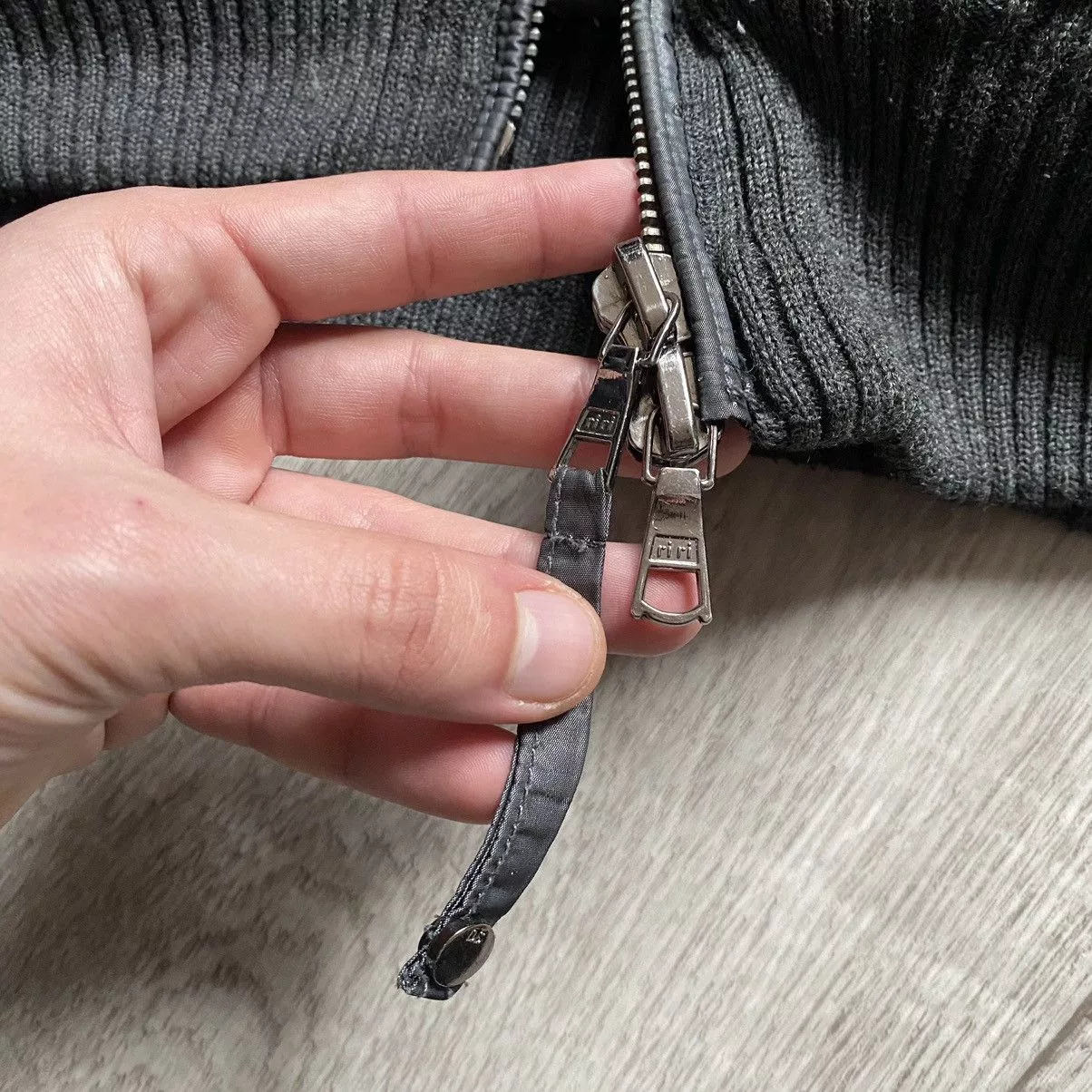 Denis Simachev Bombers Denis Simachev × Designer DENIS SIMACHEV DESIGNER NYLON DOWN PUFFER JACKET Gray