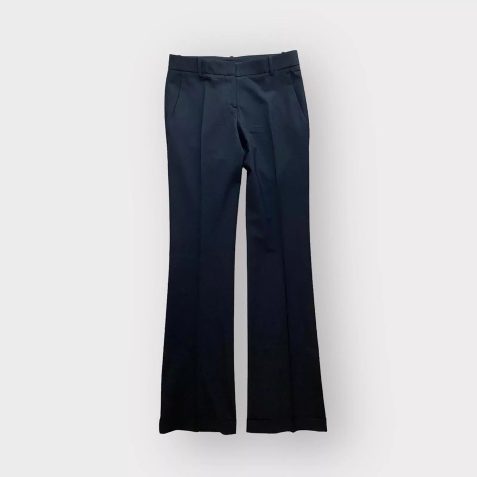 Theory Pants Theory Demitria 4 Stretch-Wool Flared Pants Black
