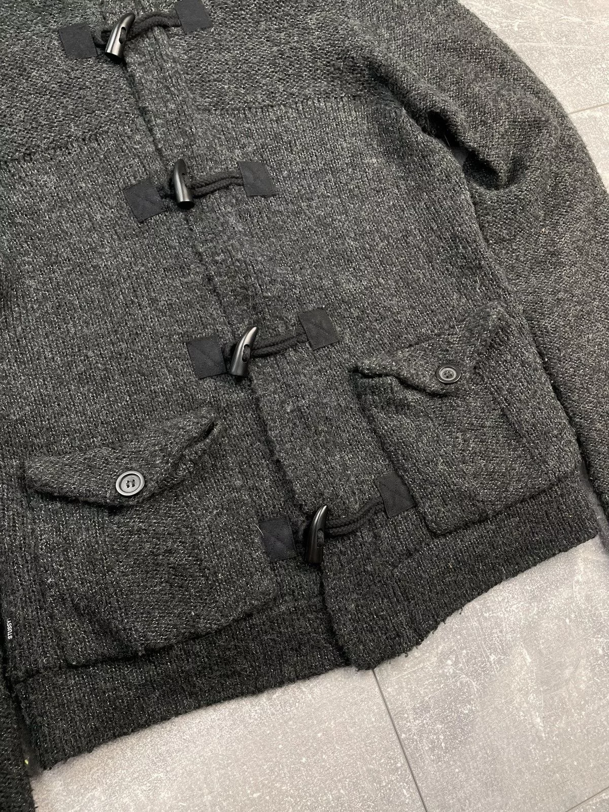 Stussy Sweaters Knitwear Stussy Knit Jacket Gray