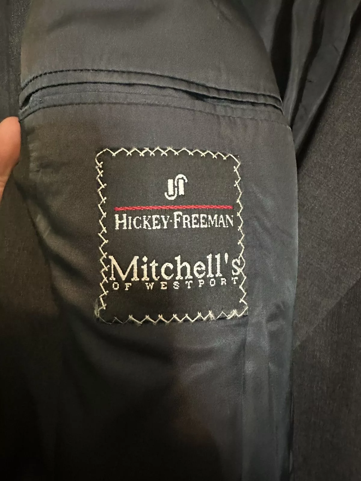 Hickey Freeman Suits Hickey Freeman 2pc slate gray wool 2pc USA-made boardroom suit