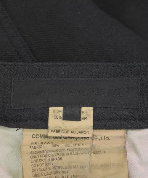 Comme des Garcons SHIRT Cropped Pants Polyester Plain Long Black