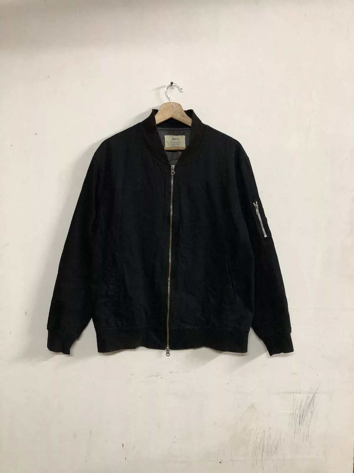 Japanese Brand Bombers Japanese Brand Vintage y2k Jipsynet Bomber Jacket Black
