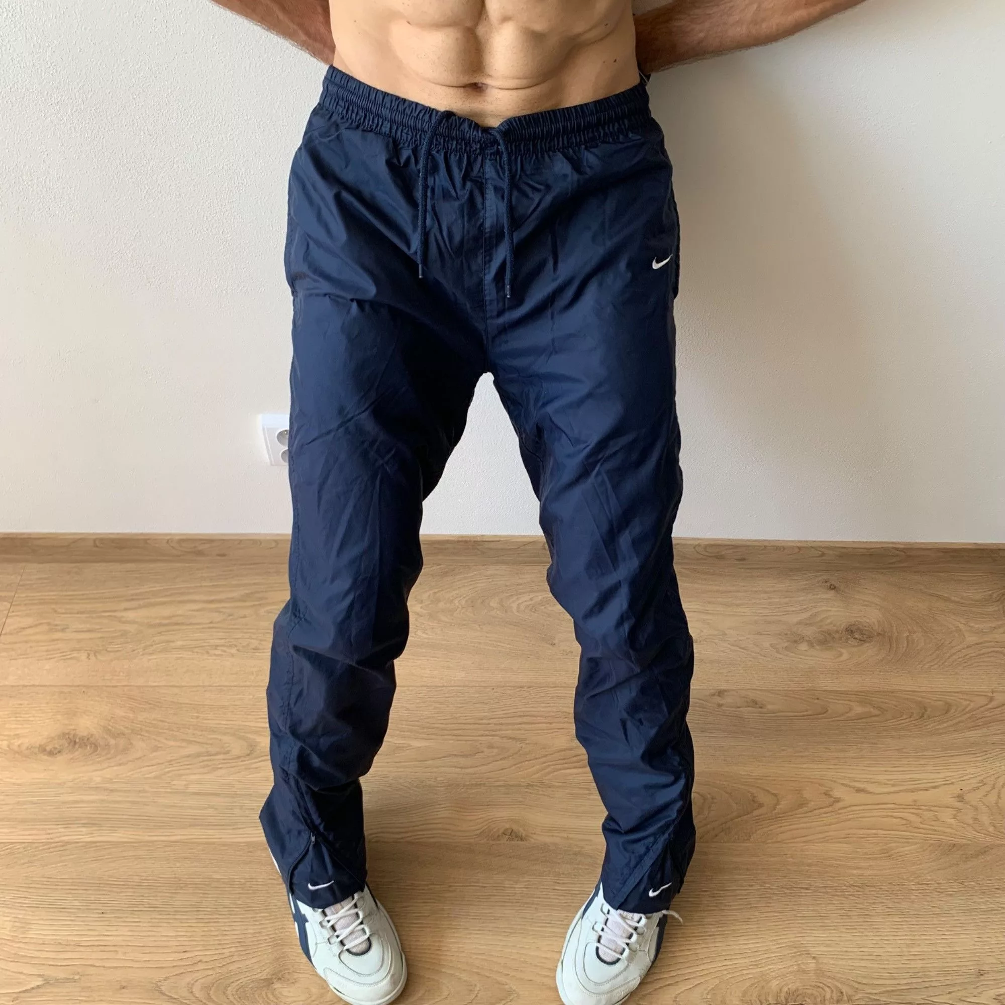 Nike Sweatpants Joggers Nike × Vintage Nike Track Pants Joggers Men’s 80s, 90s, y2k, vintage, stree Blue Streetwear