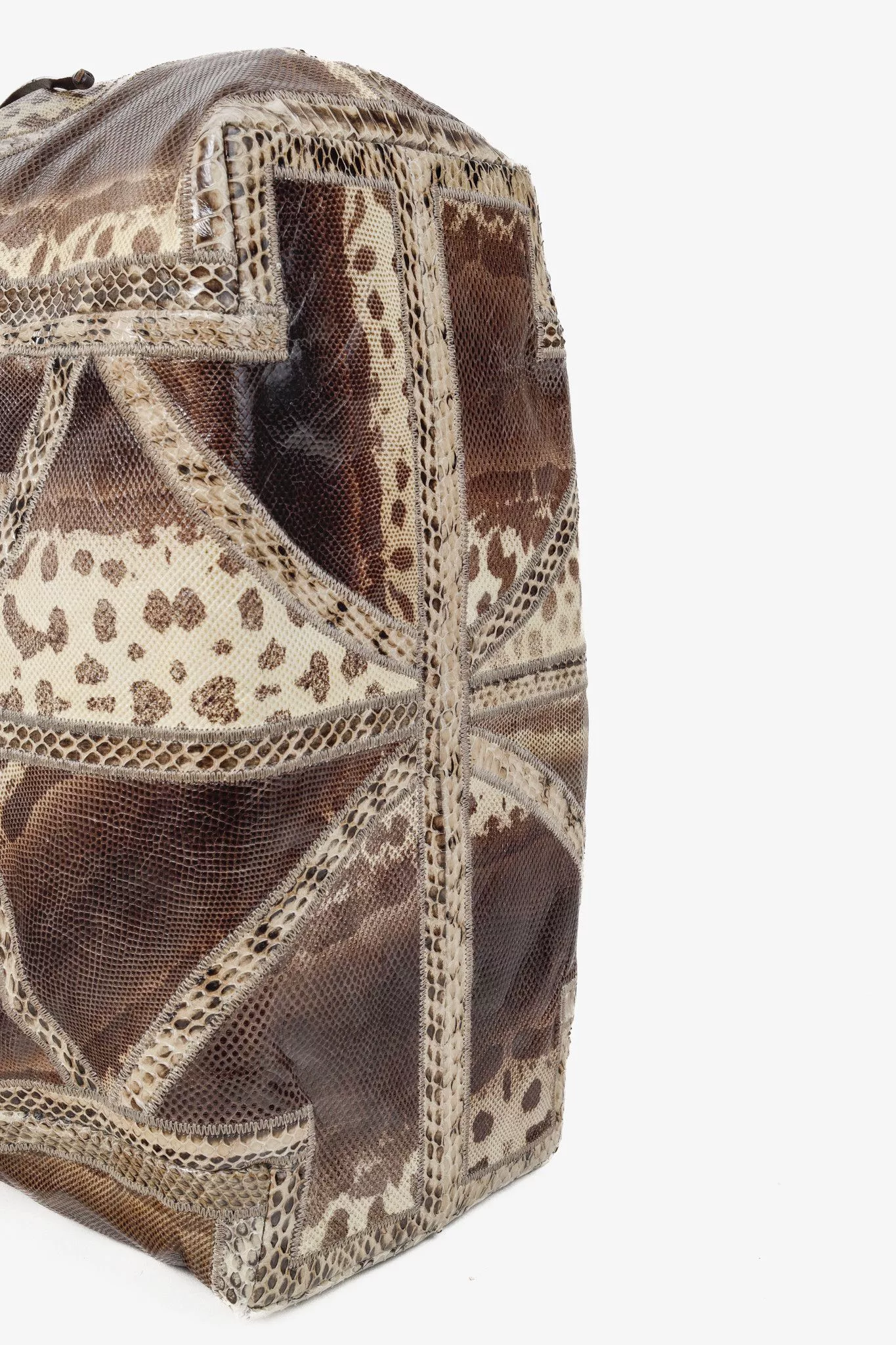 Jimmy Choo Handle Bags Jimmy Choo Snakeskin Patchwork Bangle Bag Multi