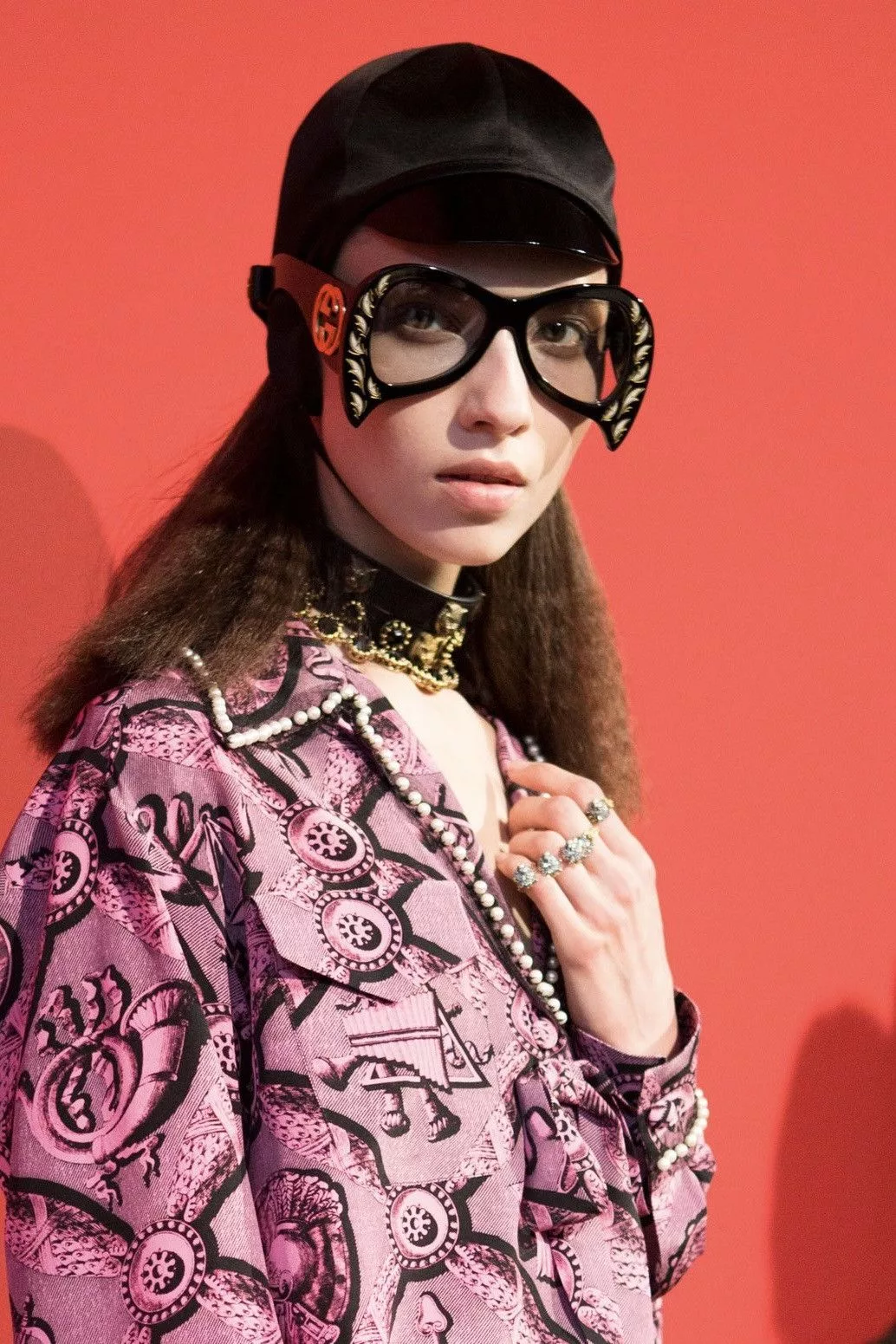 Gucci Hats Rare Runway Gucci Hat Black