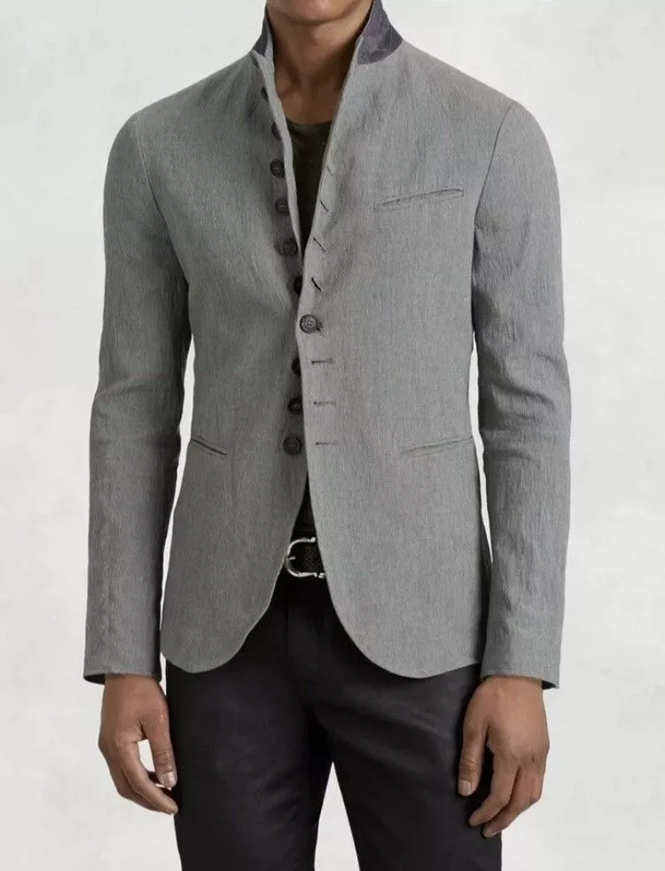John Varvatos Light Jackets John Varvatos Multibutton jacket 50 Gray