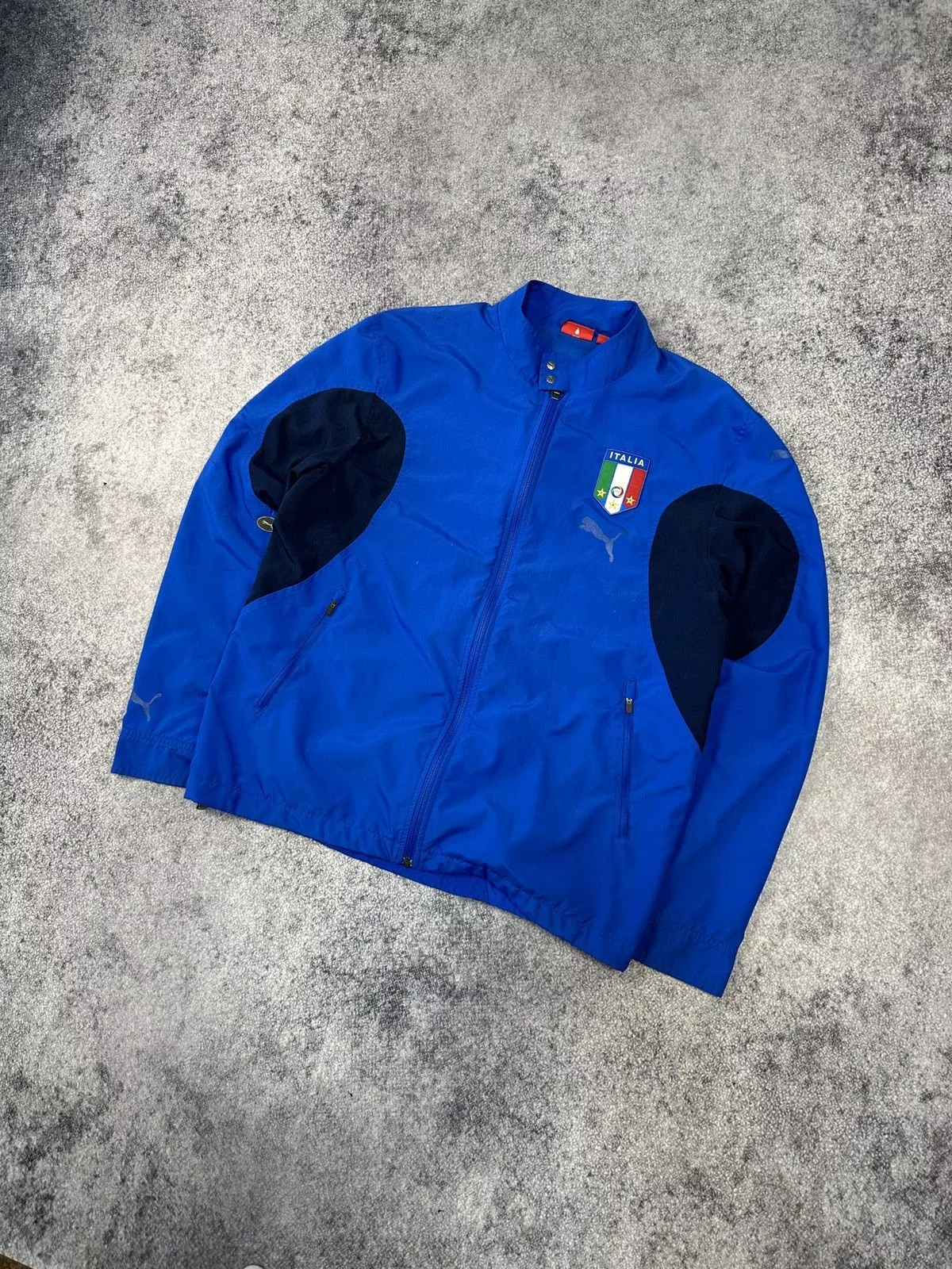 Puma Light Jackets Puma × Vintage Vintage Puma Italy Jacket Soccer Streetwear Rare Casual Logo Blue