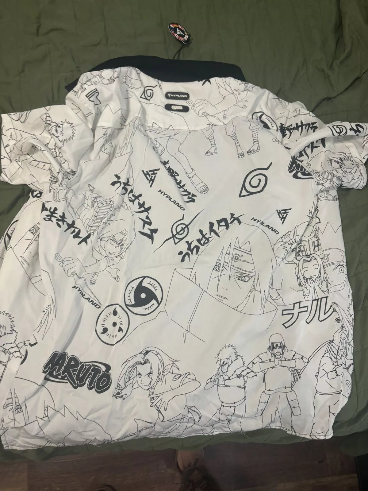 Hypland Shirts Button Ups Hypland Naruto shirt White