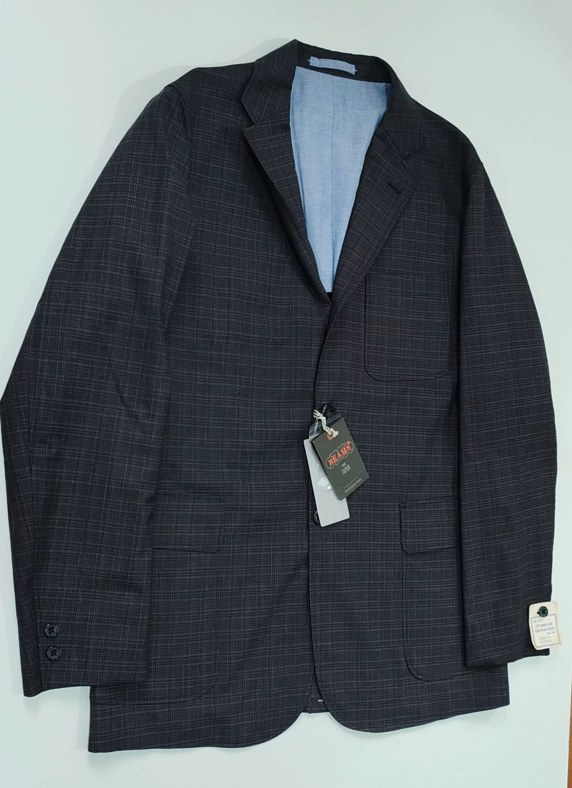 Beams Plus Vests Veste Grise Carrellé-Beams Plus Tg:L Black