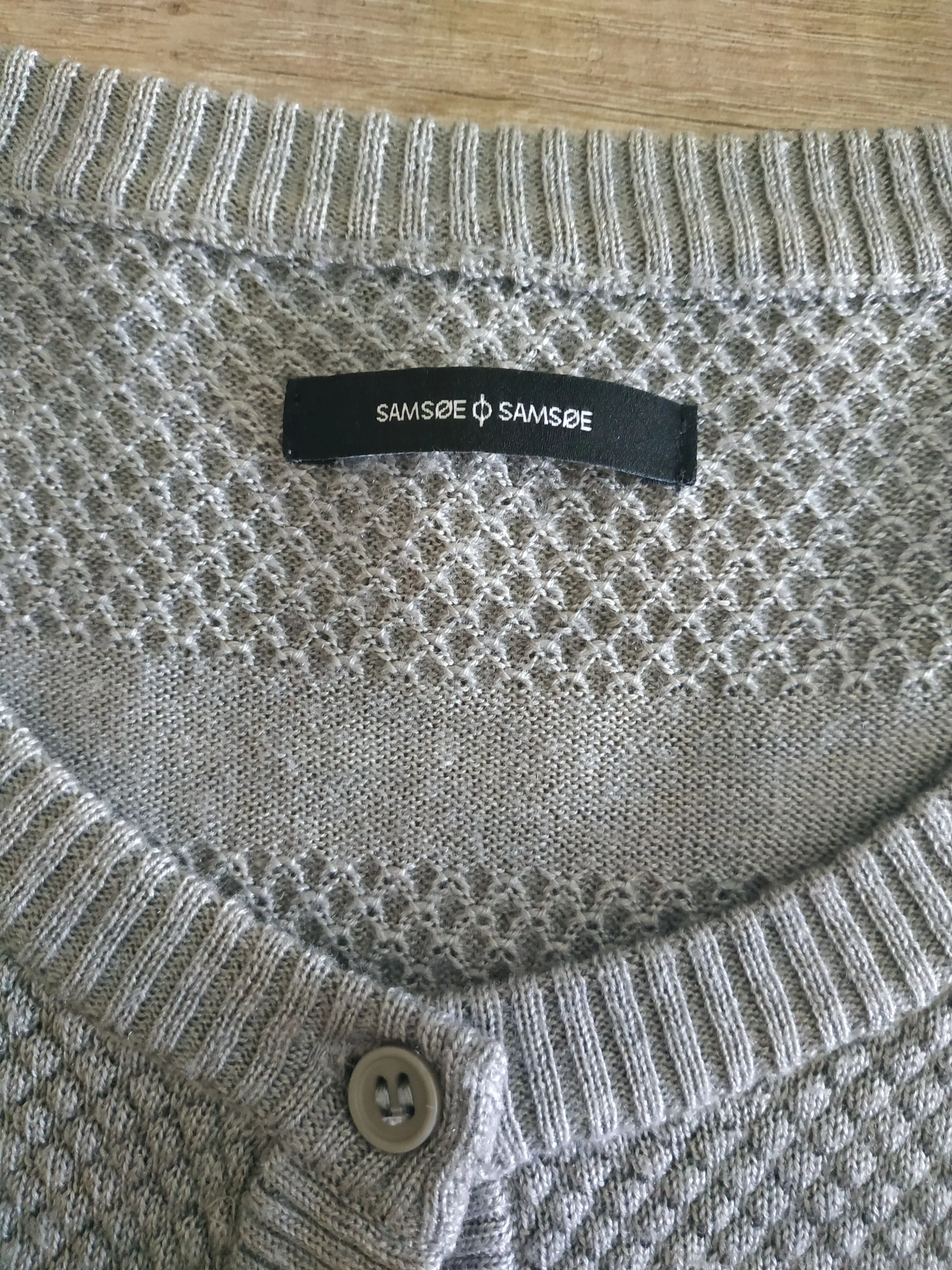 Samsoe Samsoe Sweaters Samsoe Samsoe Samsoe&Samsoe 'Aino' Women's Wool Blend Cardigan, s. SMALL Gray