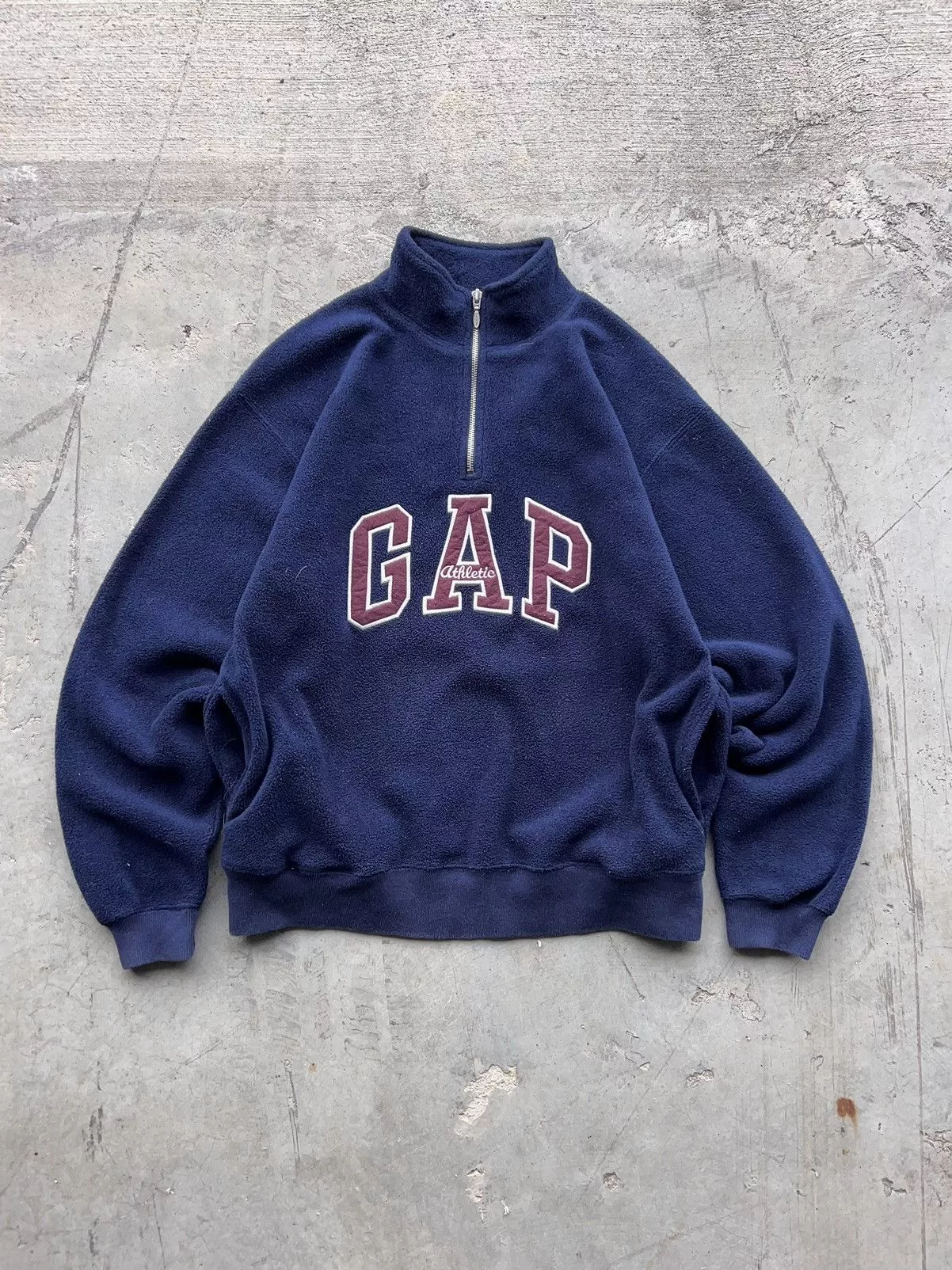 Gap Light Jackets Gap × Japanese Brand × Vintage Vintage 90s Gap Athletic Essential Quarter Zip Fleece Blue