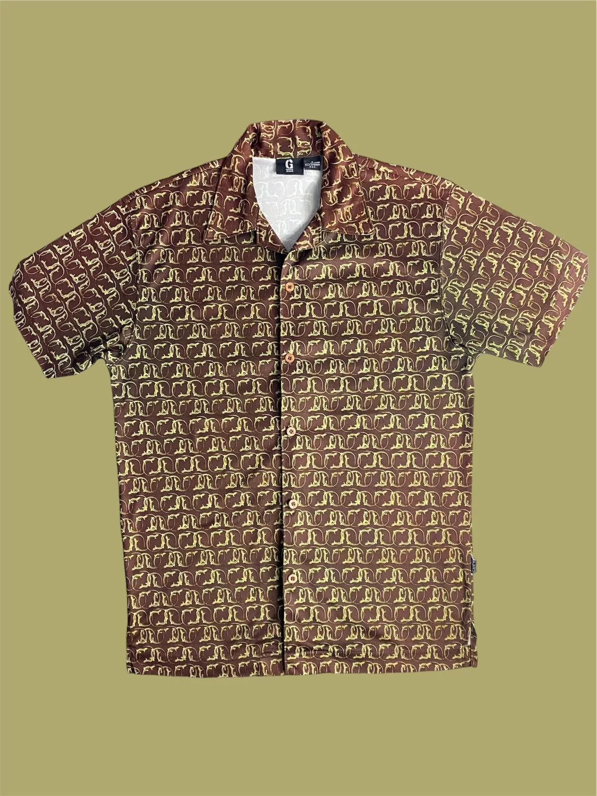 Guess Shirts Button Ups Guess × Vintage MO271376 - Guess fullprint vintage luxury Red