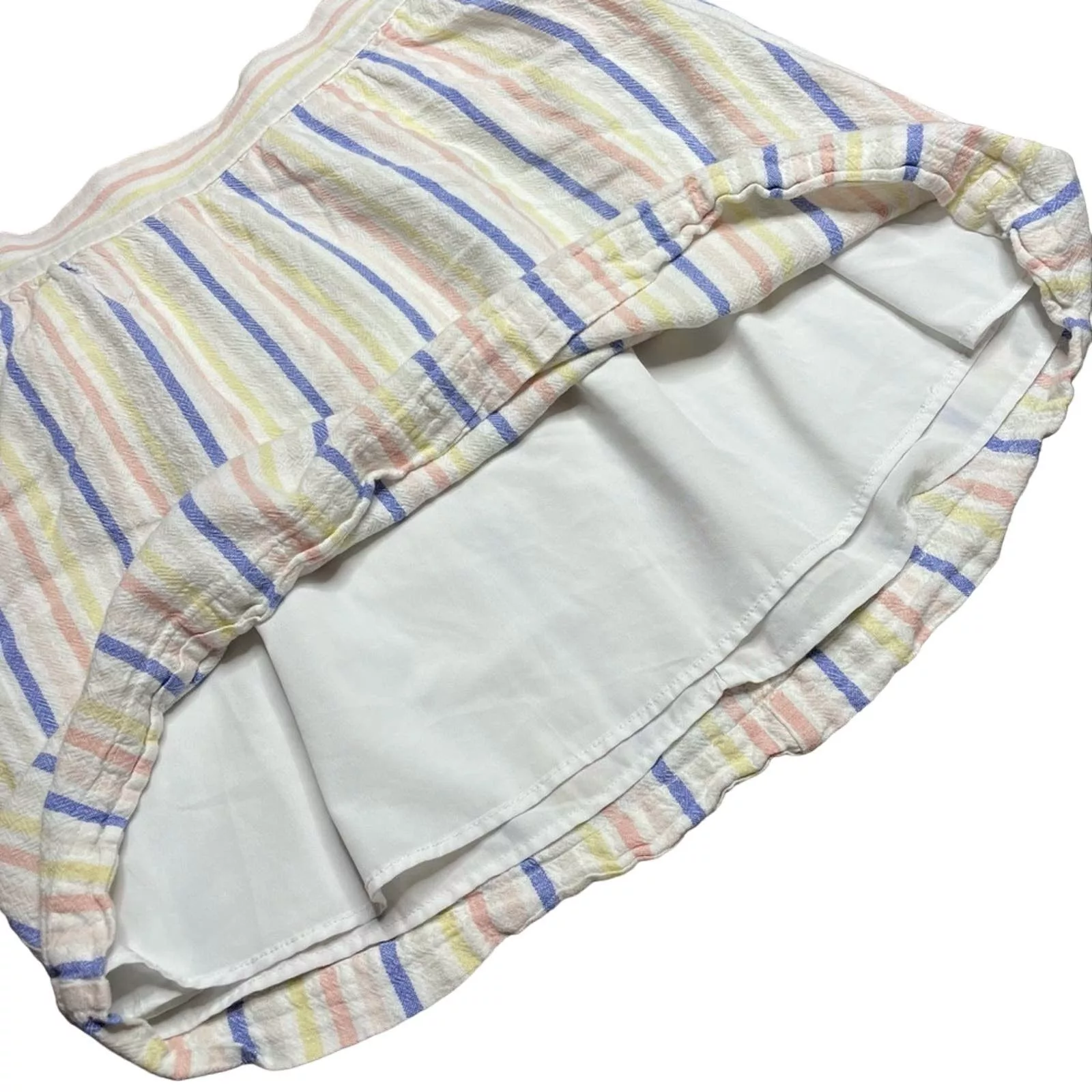 Loft Mini Skirts Loft Lined Blend Striped Skirt White