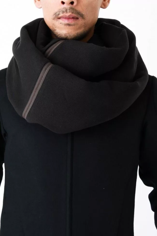 Devoa Gloves Scarves No Further Reduction - Snood silk & cotton DEVOA Black