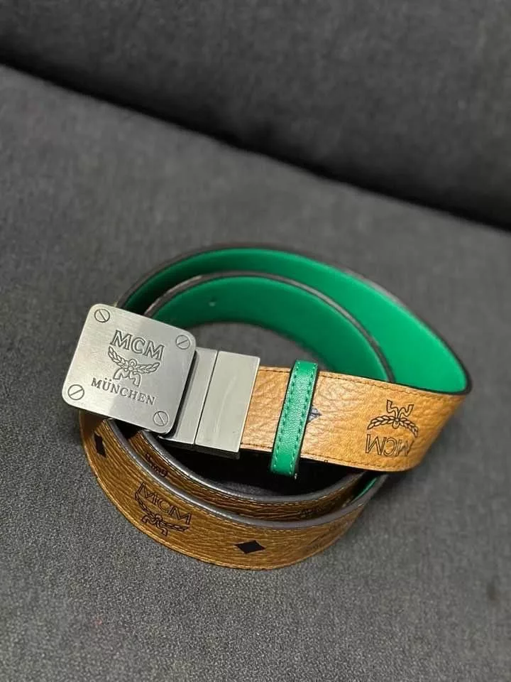 MCM Belts Authentic MCM Belt Size 34 Gold