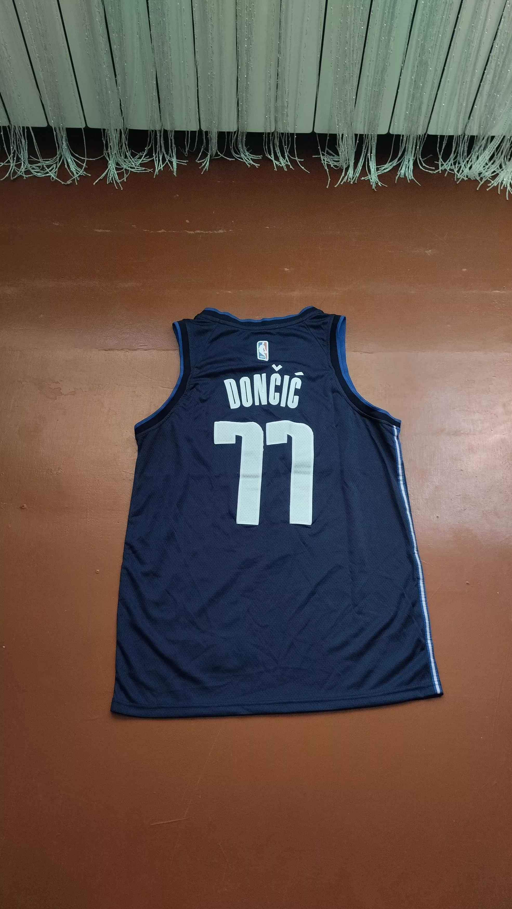 NBA Jerseys NBA × Nike × Vintage Vintage Y2K Basketball Jersey Luka Doncic 77 Dallas Rare Blue