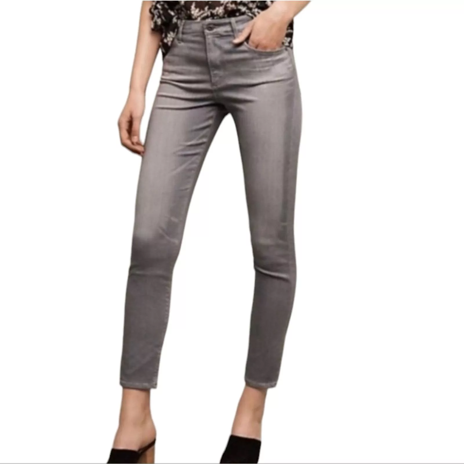 AG Adriano Goldschmied Jeans AG Adriano Goldschmied Stevie Slim Straight Ankle jeans 30R Gray