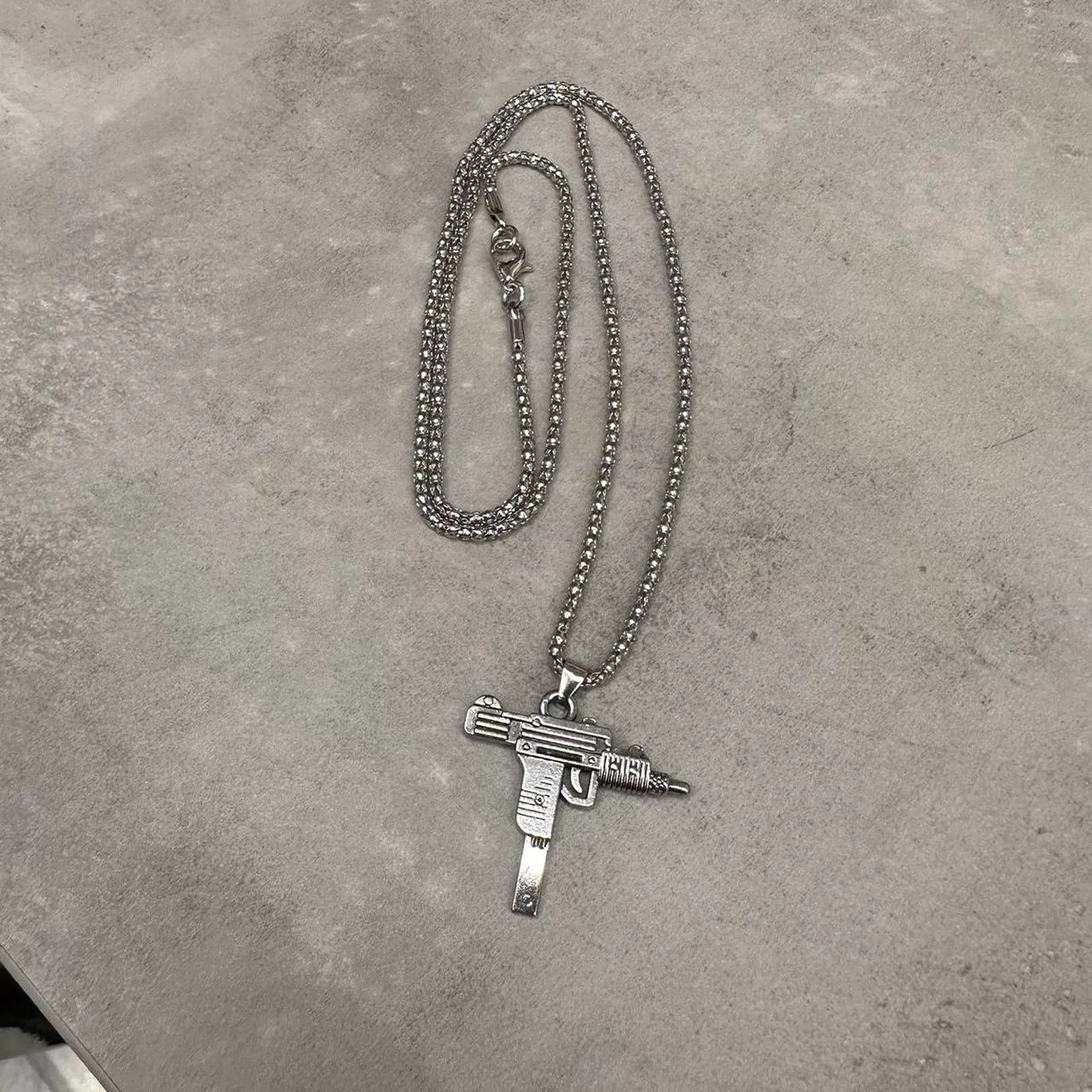 Other Bracelets Other Y2k silver mini uzi necklace