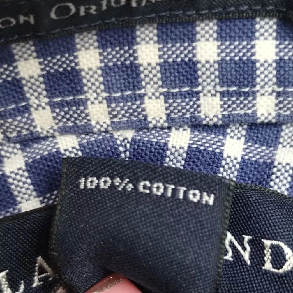 Other Shirts Button Ups Other Lands' End Men's Blue/White Shirt/Button up/Long sleeve 16.5 Multi