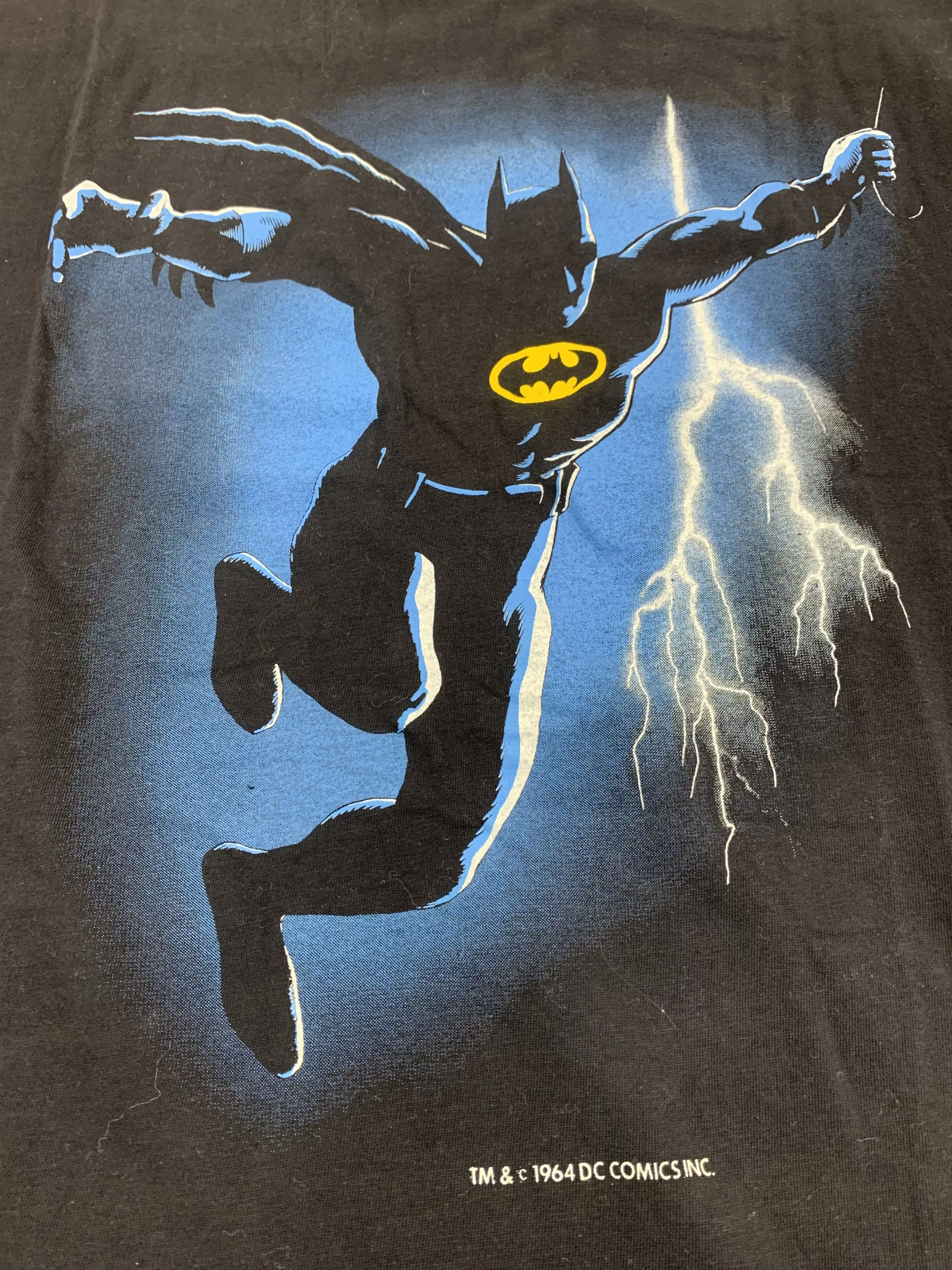 DC Comics Short Sleeve T Shirts DC Comics × Marvel Comics VTG BATMAN DC COMIC MARVELL SHIRT THE MASK MOVIE Black