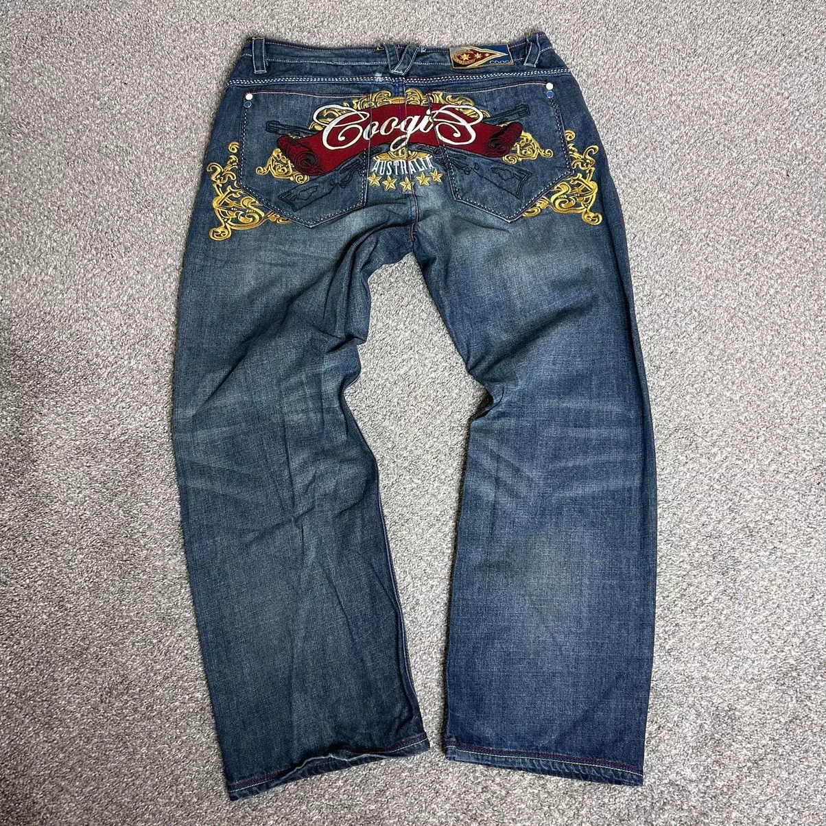 Coogi Denim Coogi × JNCO × Vintage Vintage Coogi Embroidered Denim Jeans Blue