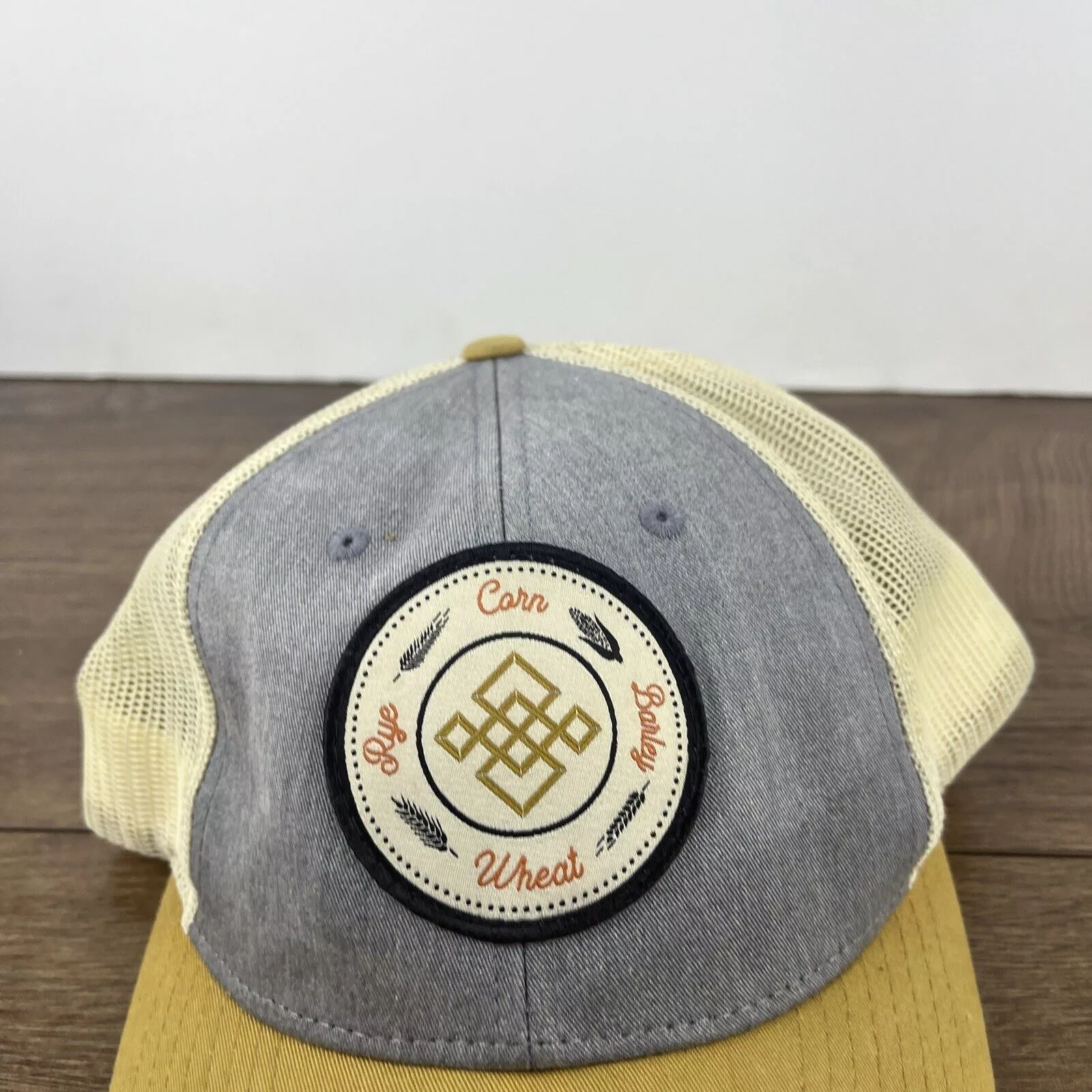 Other Hats Other Farmer Hat Corn Barley Wheat Rye Hat Gray Hat Adjustable Adu