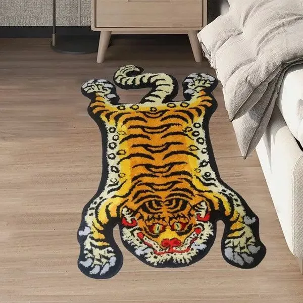 Other Miscellaneous Other 3D Tiger Shape Soft Rug Multi