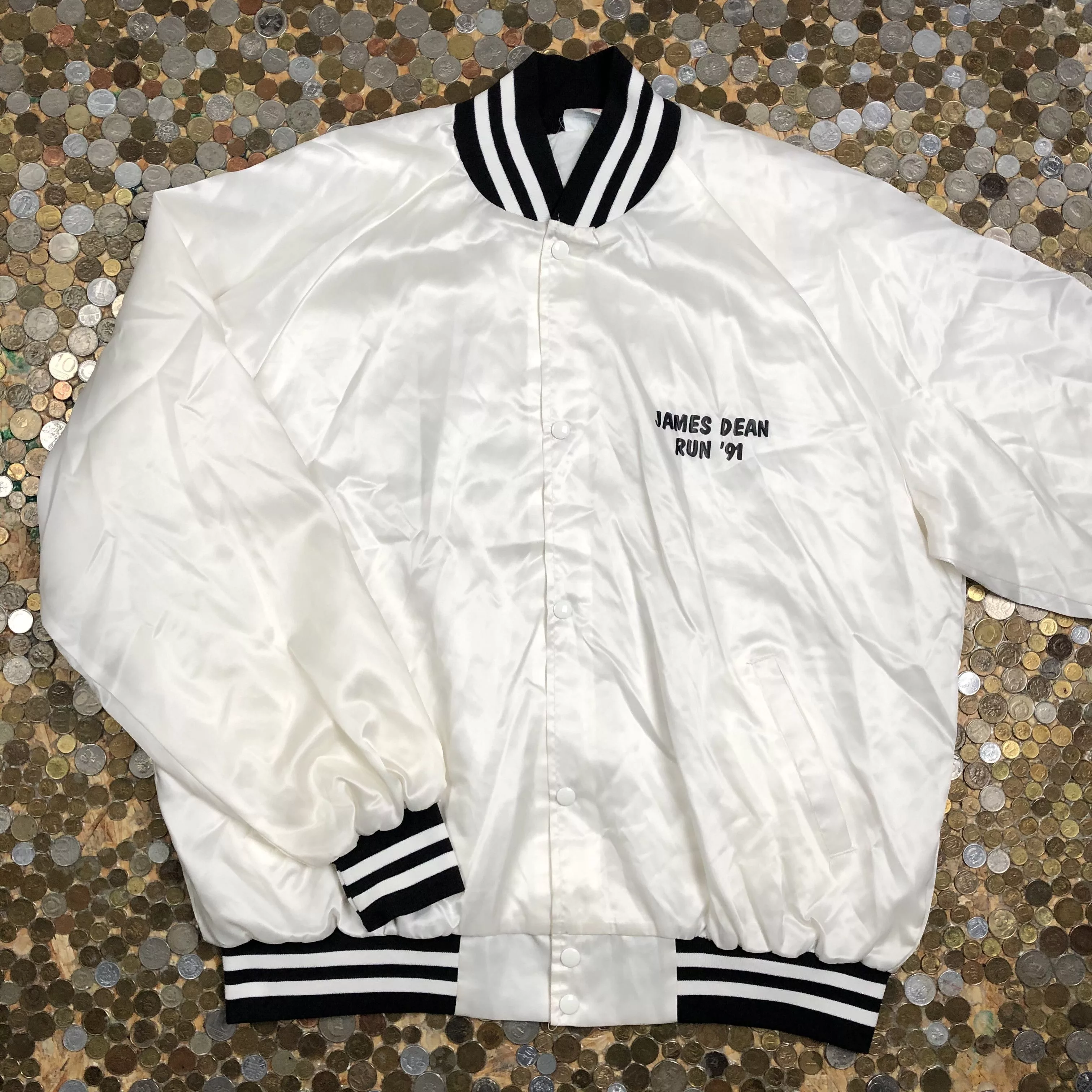 Vintage Bombers Vintage Bomber Jacket James Dean 1991 White