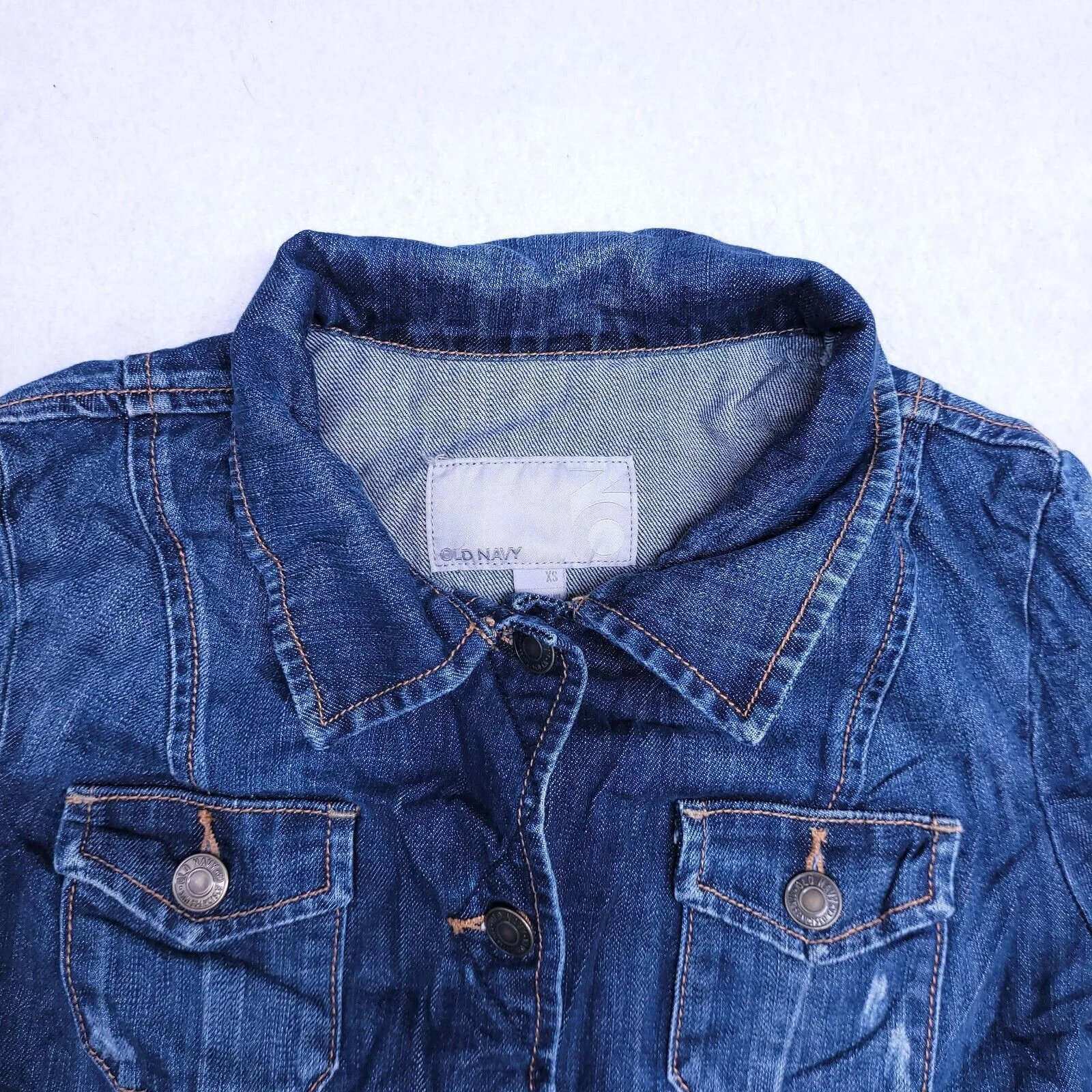 Old Navy Blazers Old Navy Denim Jean Jacket Womens Size Extra Small XS Blue