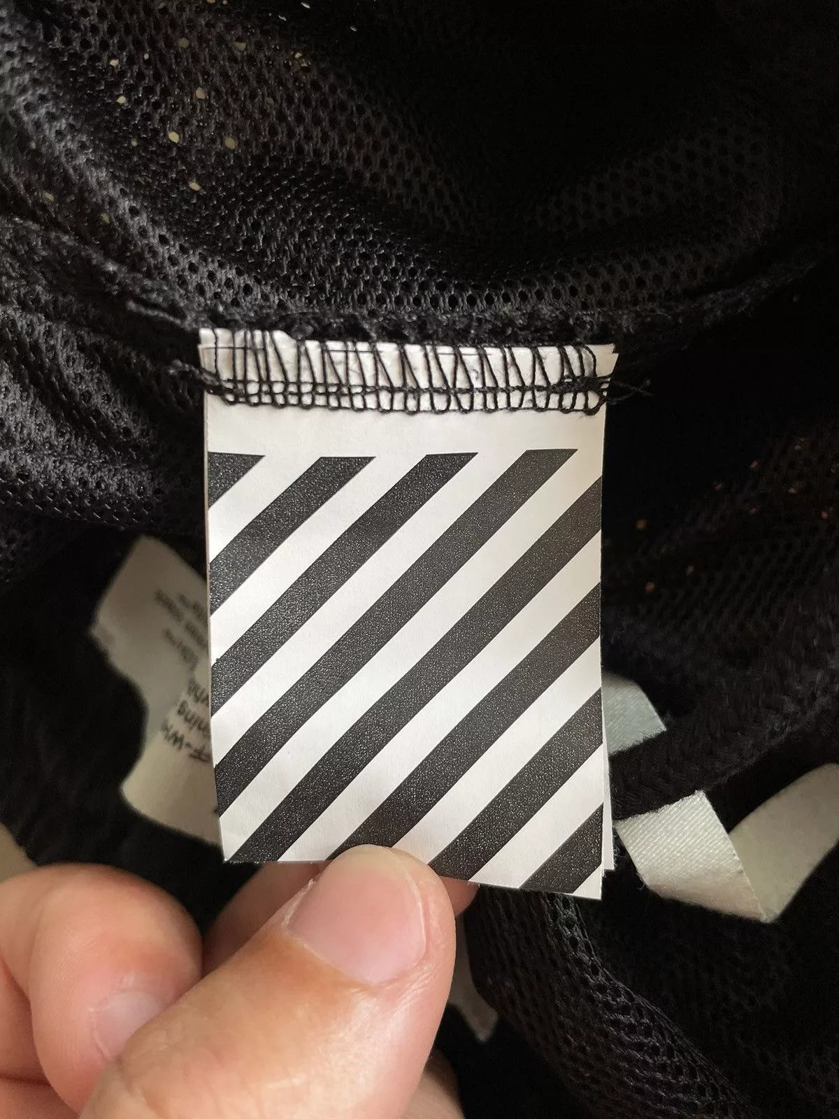 Off-White Shorts Off-White × Virgil Abloh Off-White Virgil Abloh Harry the Bunny Mesh Shorts Bottoms Black