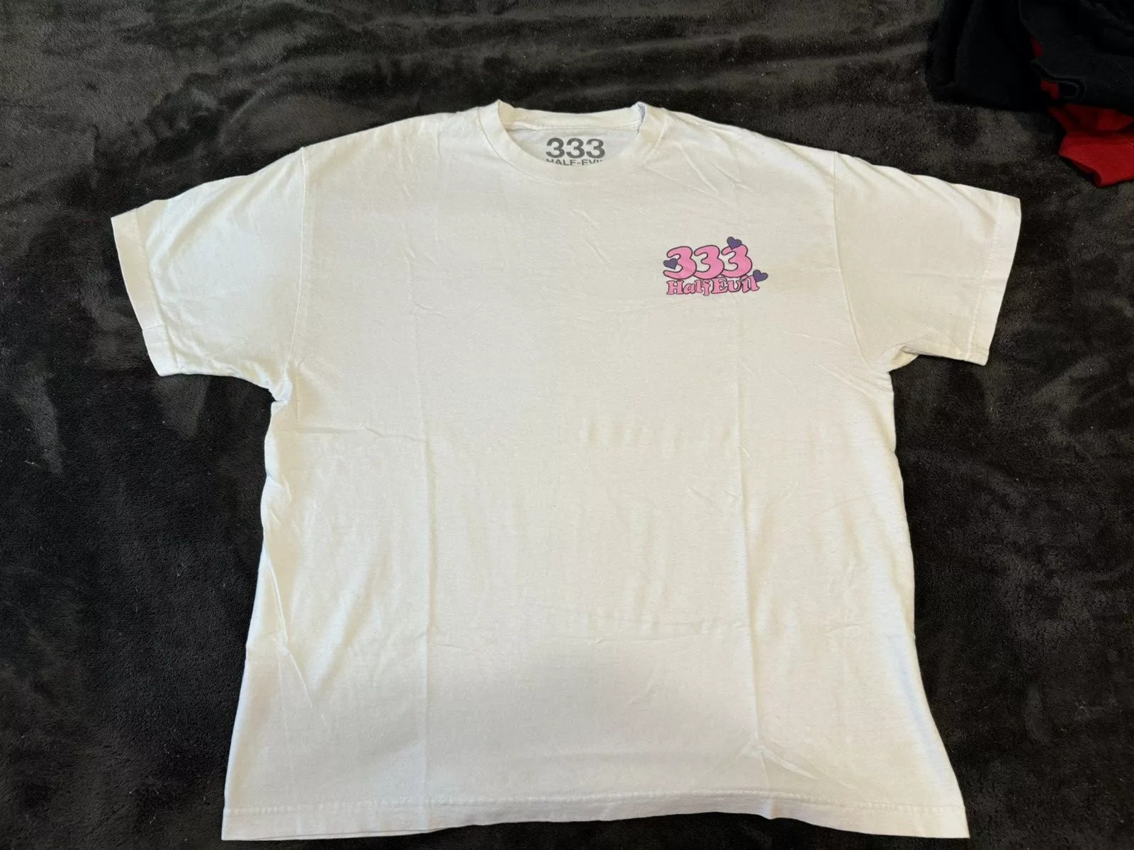 Half Evil Short Sleeve T Shirts Half Evil tee White