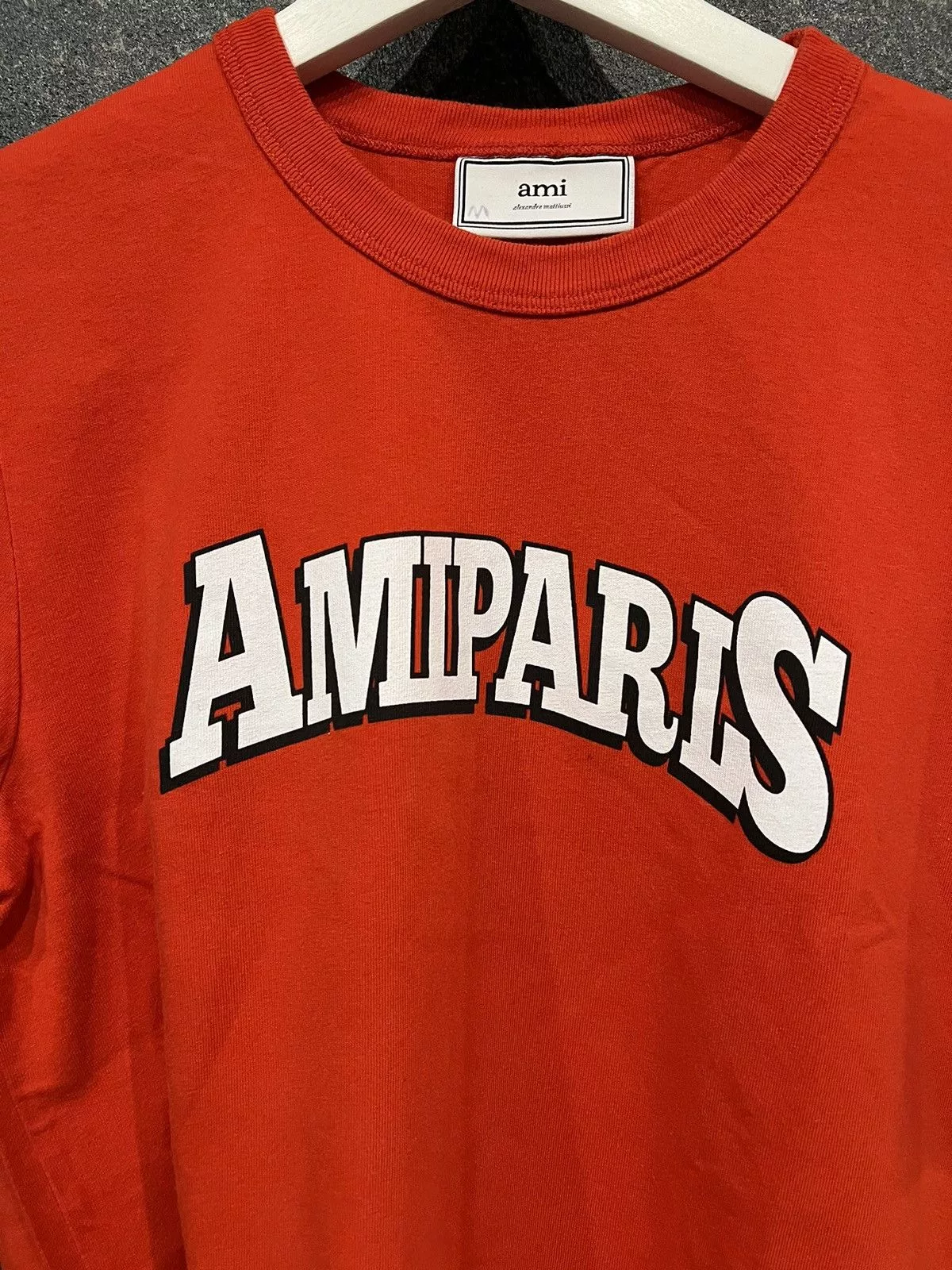 AMI Short Sleeve T Shirts AMI tshirt red medium