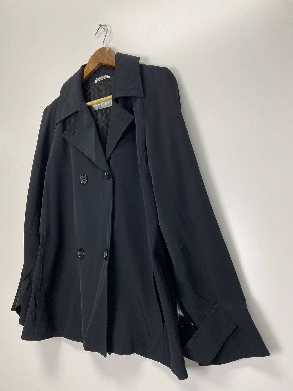 Designer Light Jackets Designer Max Mara Black Jacket Vintage