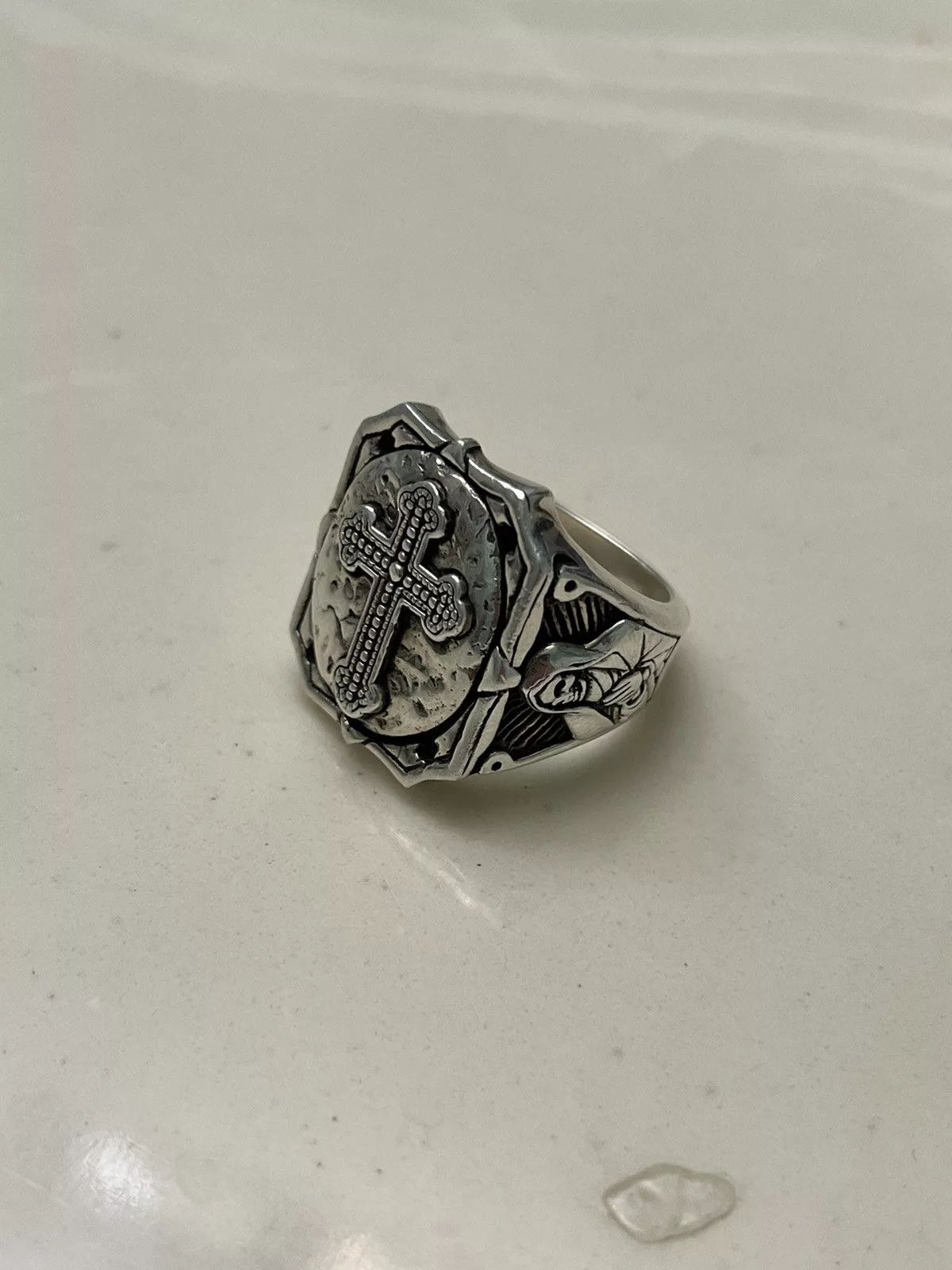 Handmade Jewelry Watches Handmade 925 Sterling Silver Cross Ring