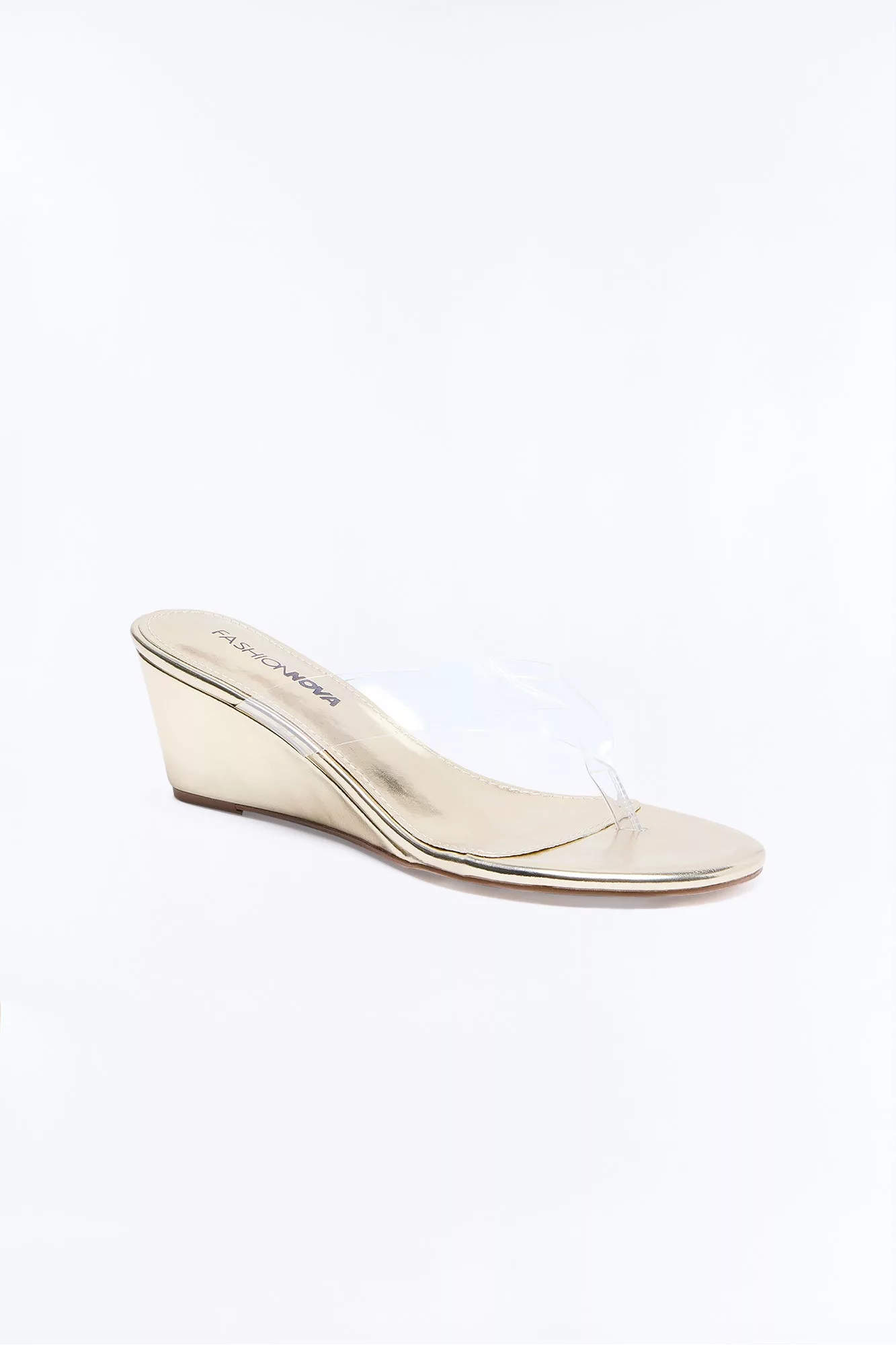Natural Beauty Thong Wedges - Gold