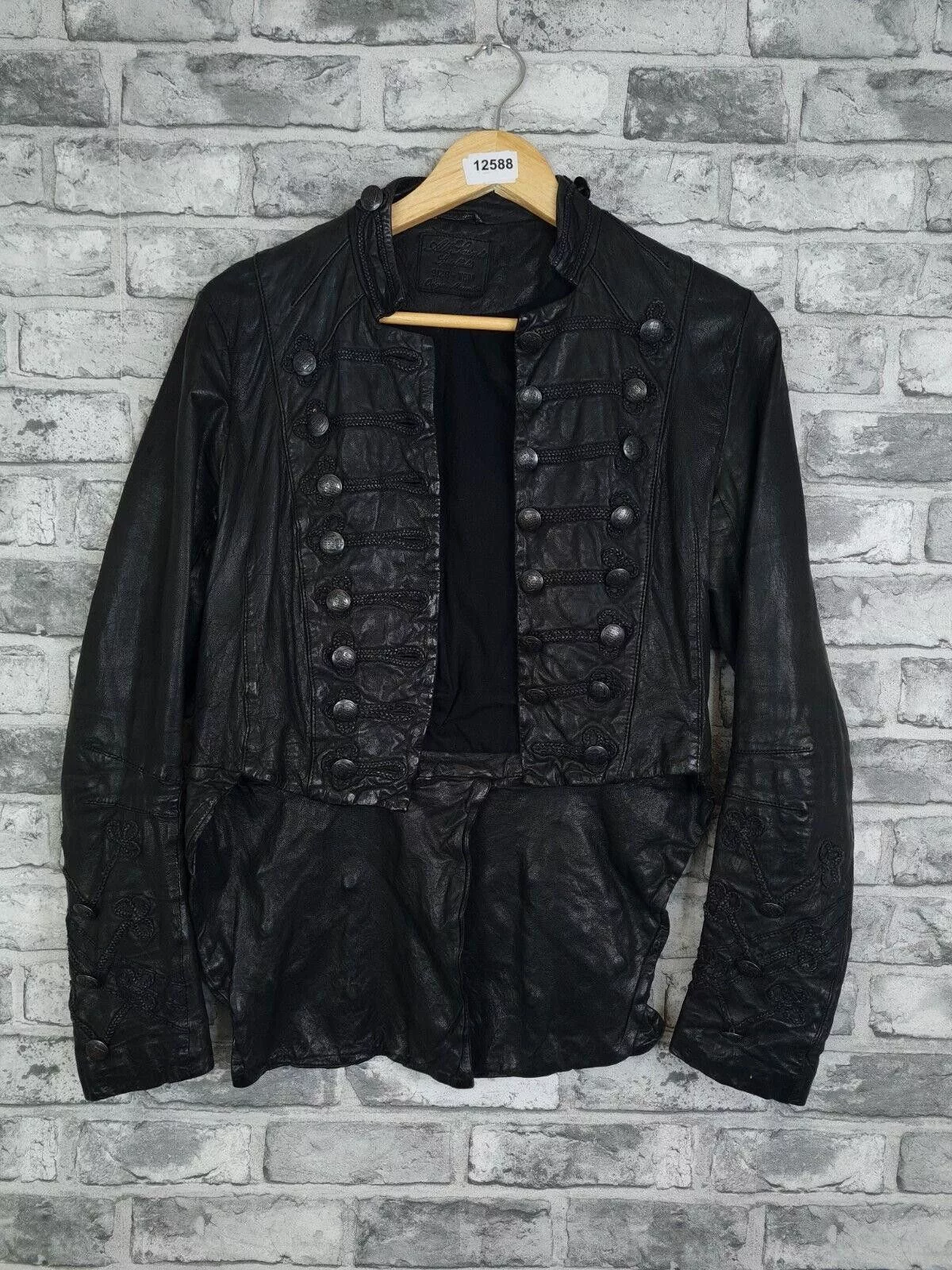 Allsaints Jackets Allsaints All Saints Leather Uk 10 KARST Leather Tailcoat Steampunk Black