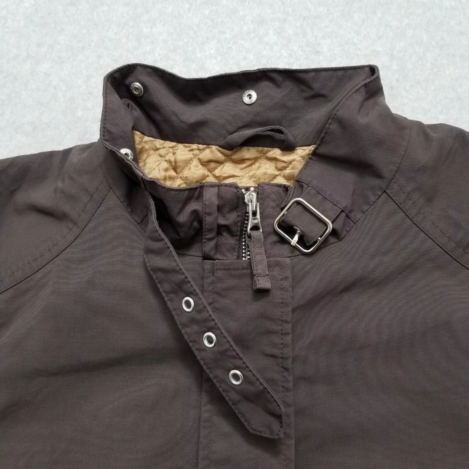 Lands' End Jackets Lands' End Lands End Womens Jacket Large Brown Pockets Full Zip