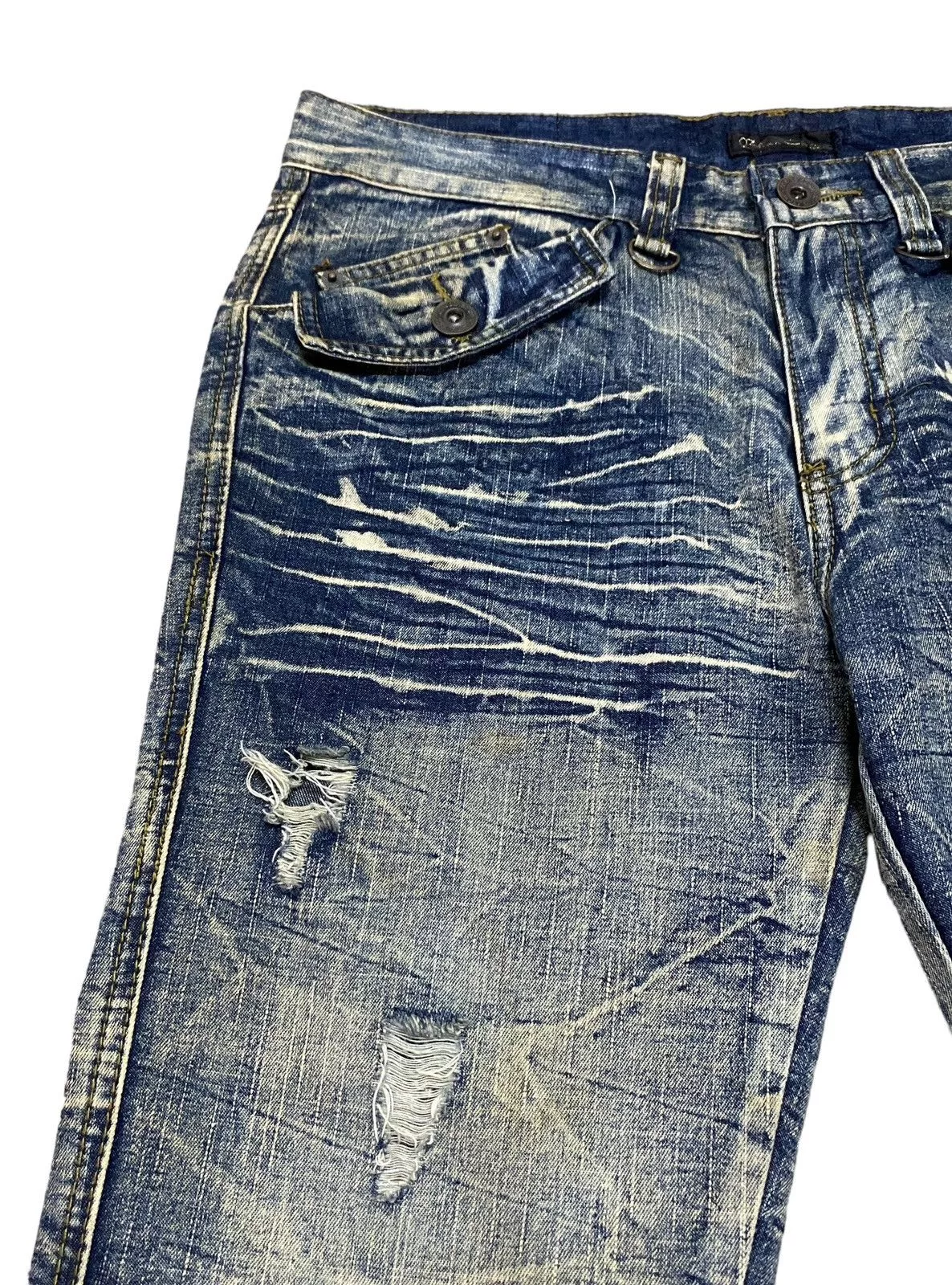 If Six Was Nine Denim If Six Was Nine Rare Design Vintage Brand Black Crown Flared Jeans 1990s Blue Avant-Garde