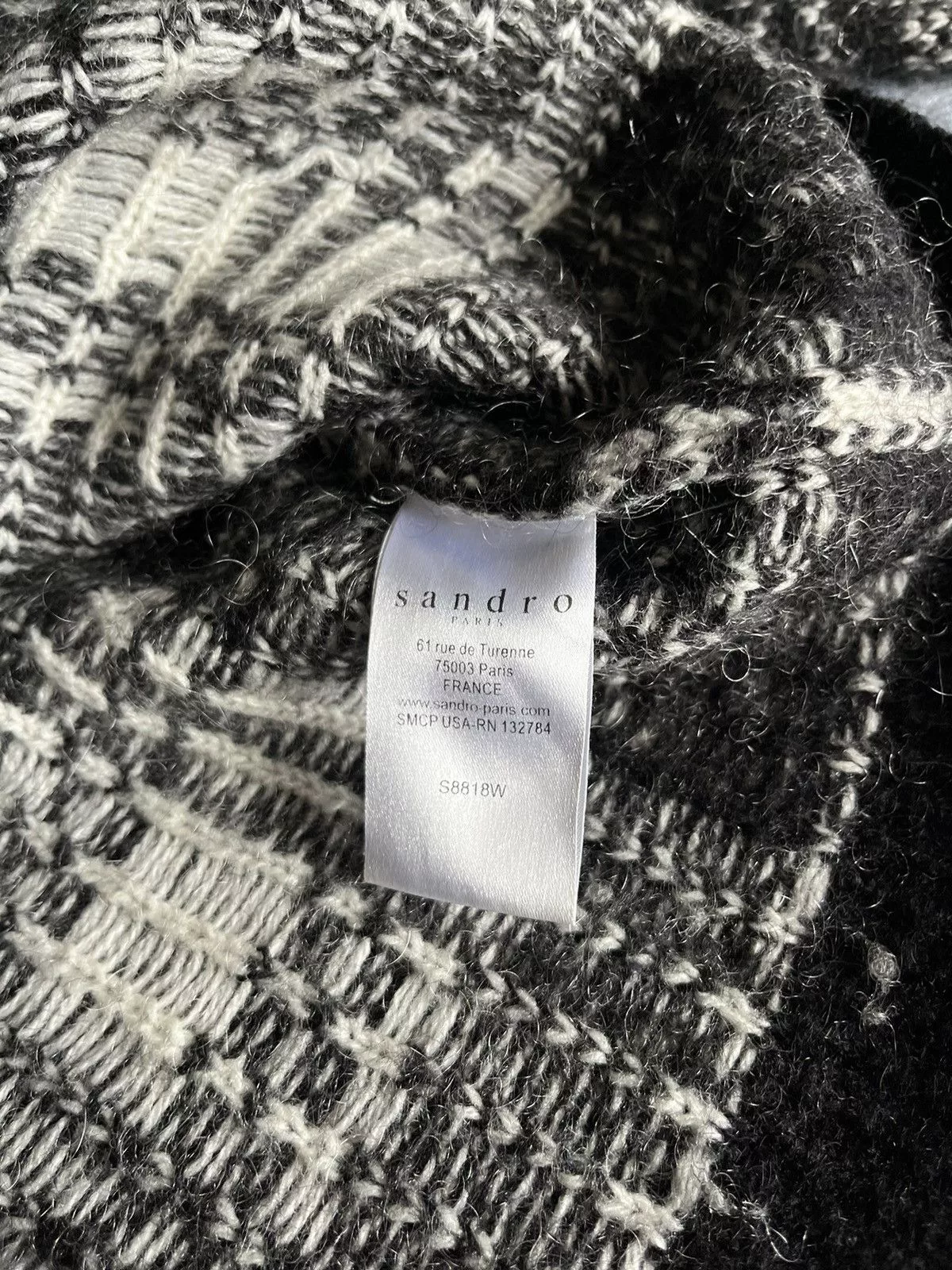 Sandro Sweaters Knitwear Sandro mohair crewneck sweater White