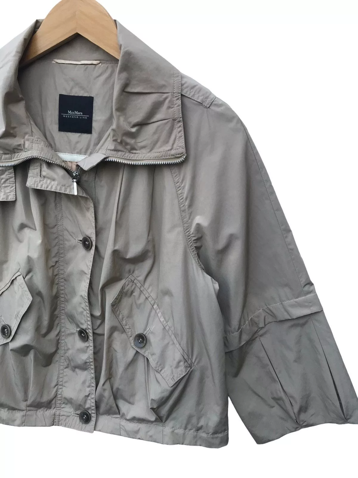 Max Mara Jackets Max Mara × Weekend Max Mara Max Mara Weekend Line Cropped Jacket White