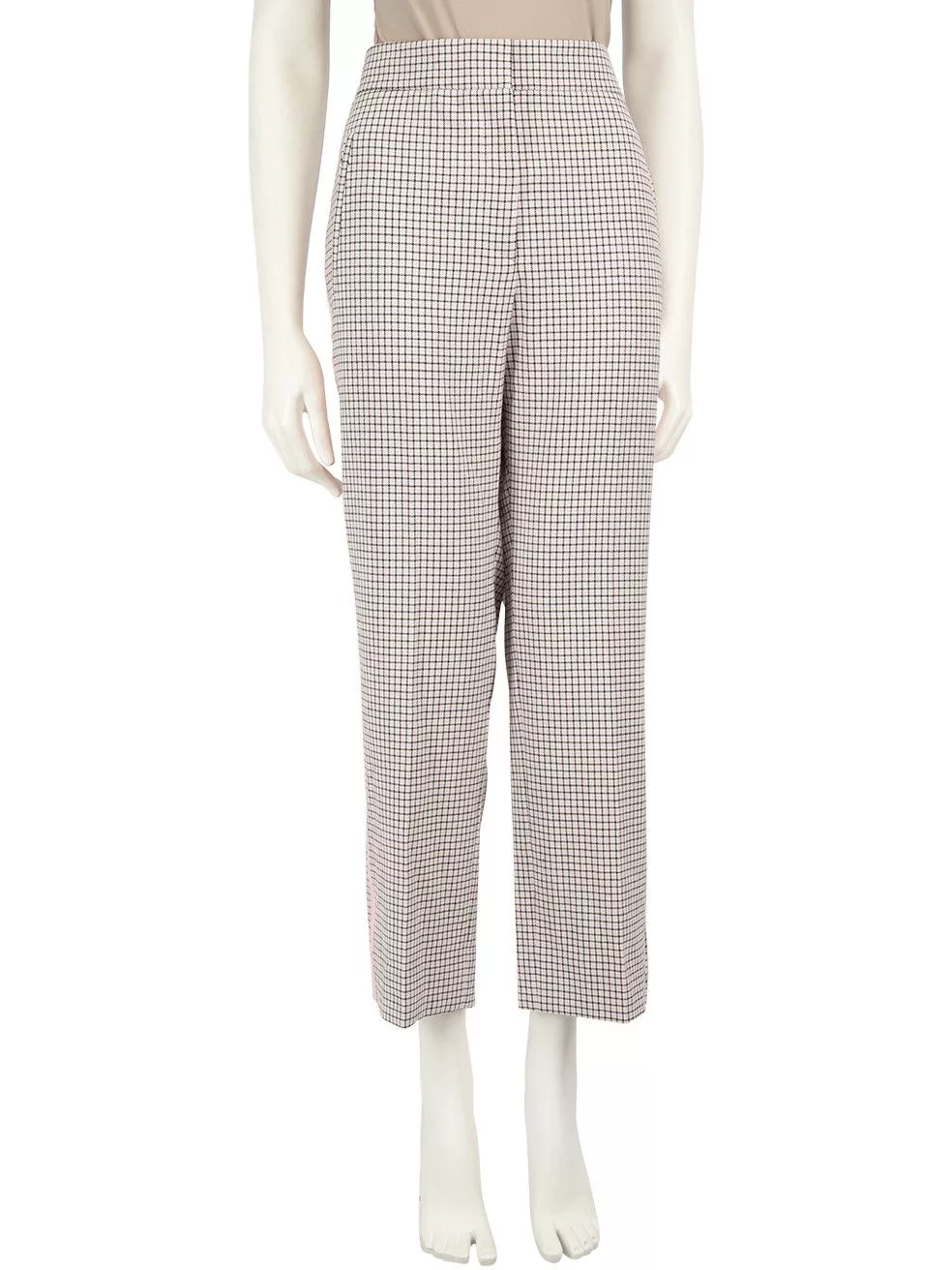 ME+EM Pants ME+EM Side Tape Check Pattern Trousers Multi