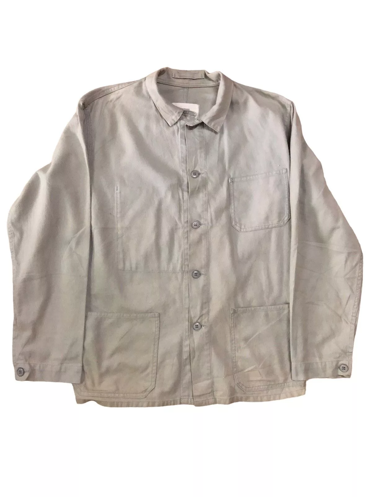 CABANE de ZUCCa Light Jackets CABANE de ZUCCa × Issey Miyake × Zucca Zucca Travail Chore Workers Button Ups Jacket Gray