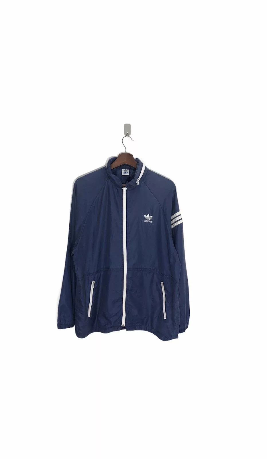 Adidas Light Jackets Adidas 3 Stripe Windbreaker J17 Blue