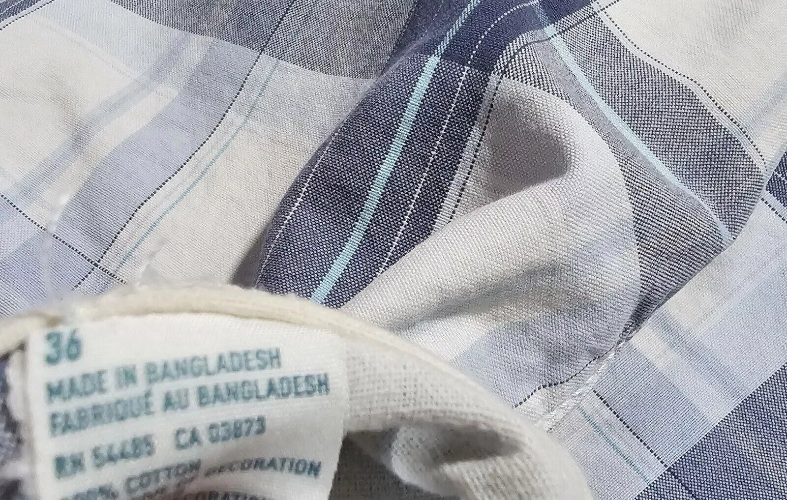 Designer Shorts Designer American Eagle Prep Fit Men's 36 Blue Plaid Shorts