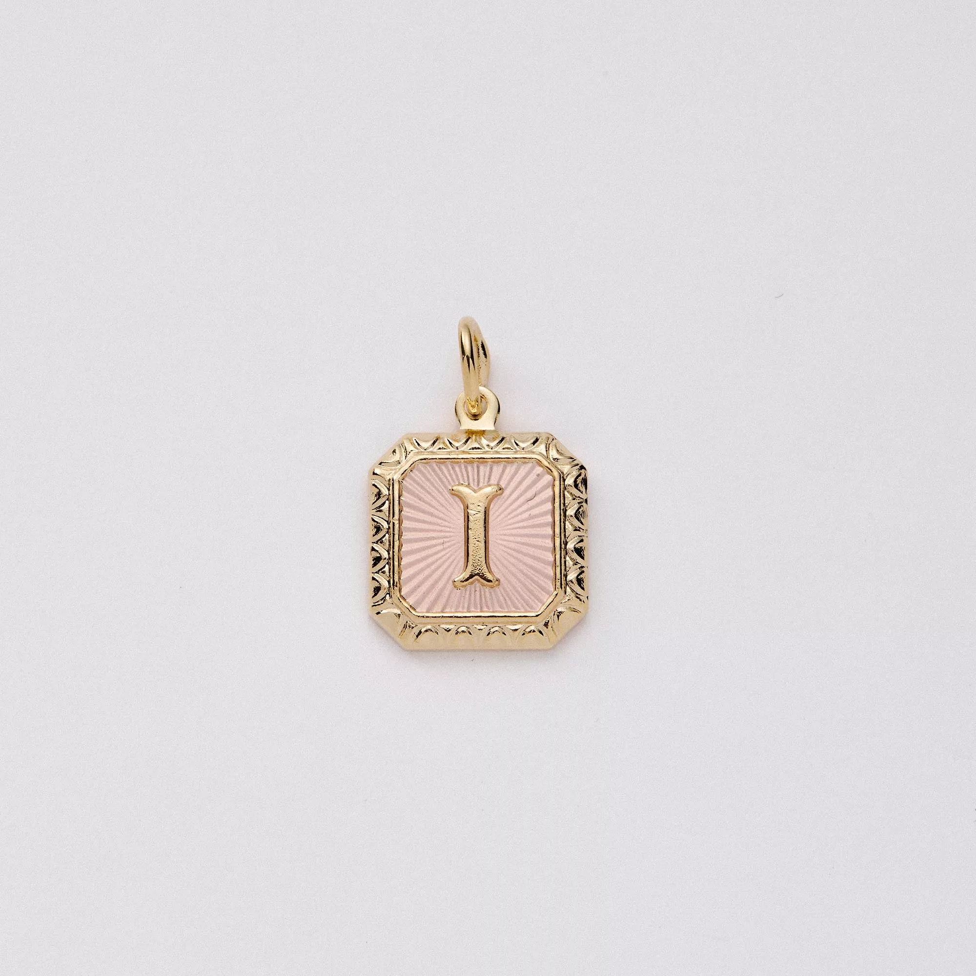 Two Tone Letter Charm